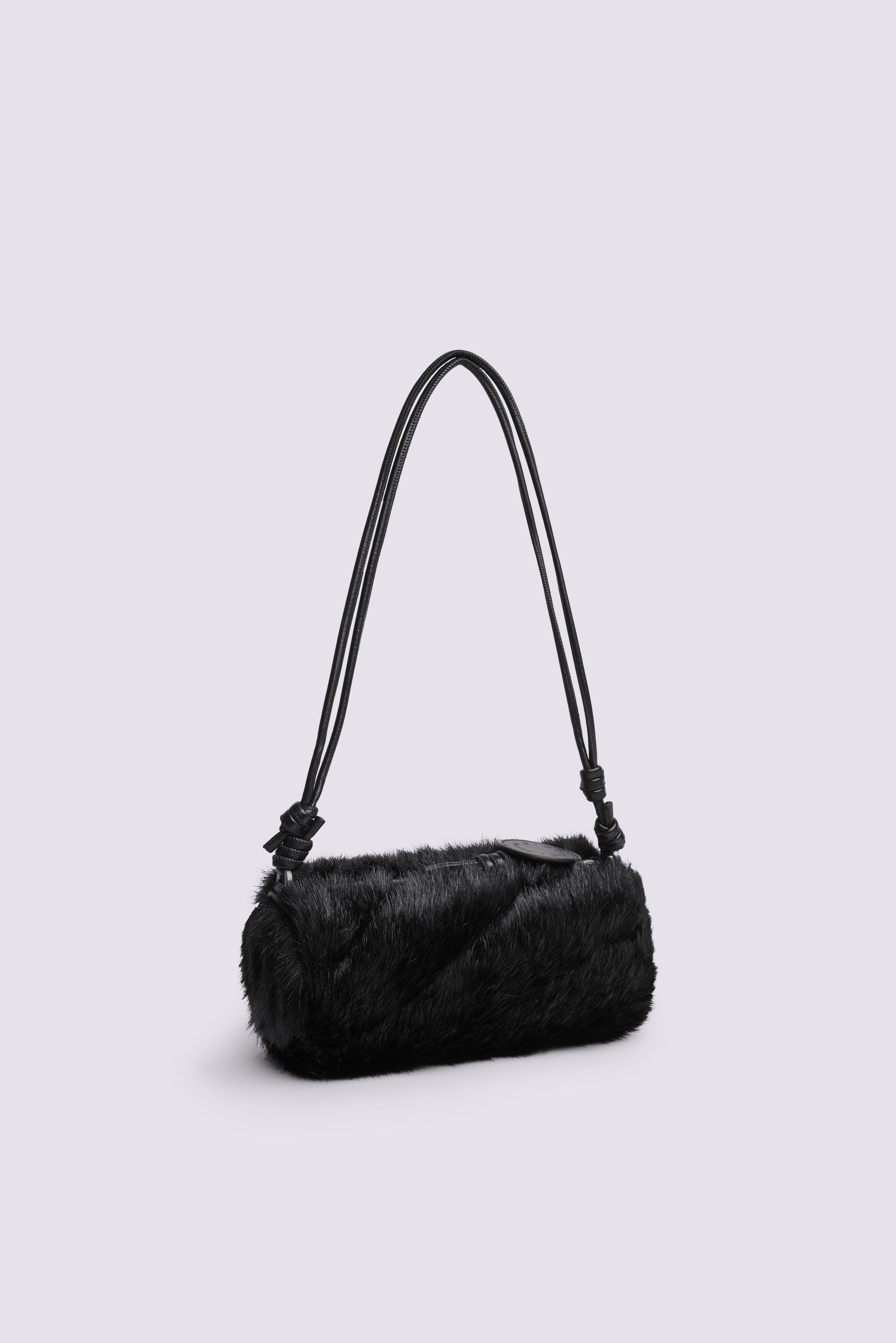 Mella Faux Fur Mini Bag Black