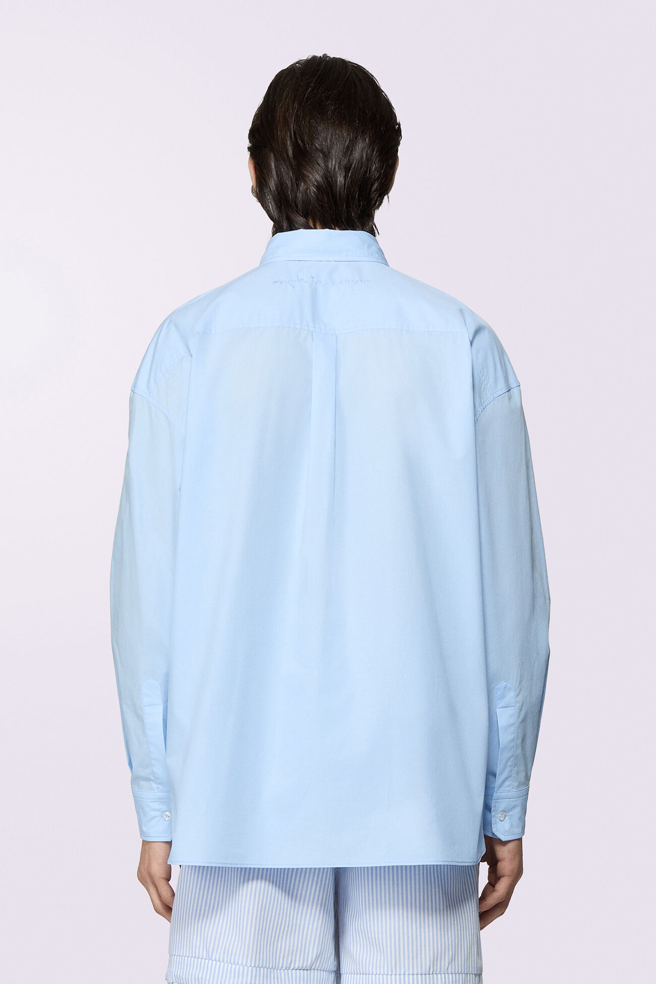 Unisex Embroidered Angels Shirt Blue