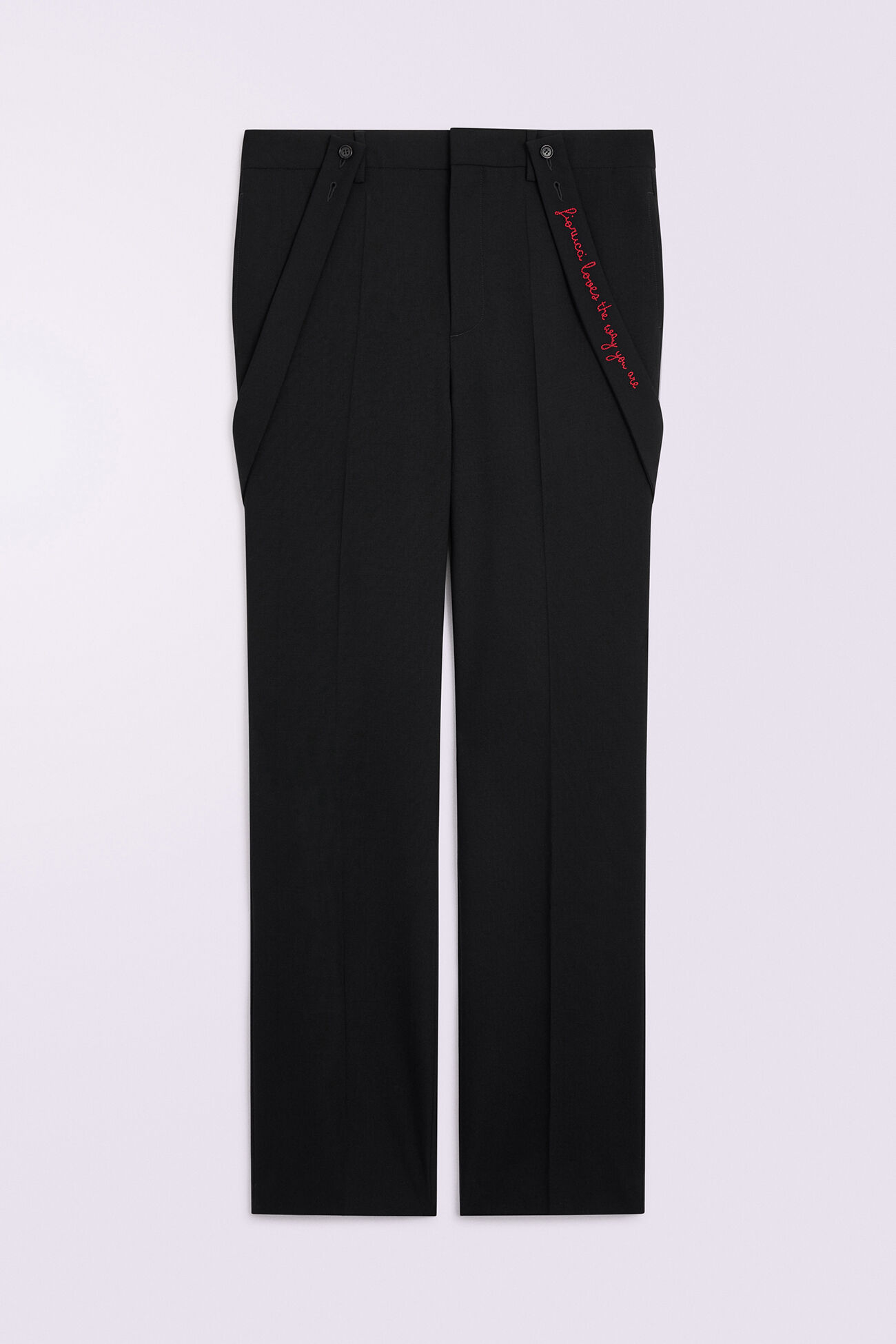 Embroidered Trousers Black