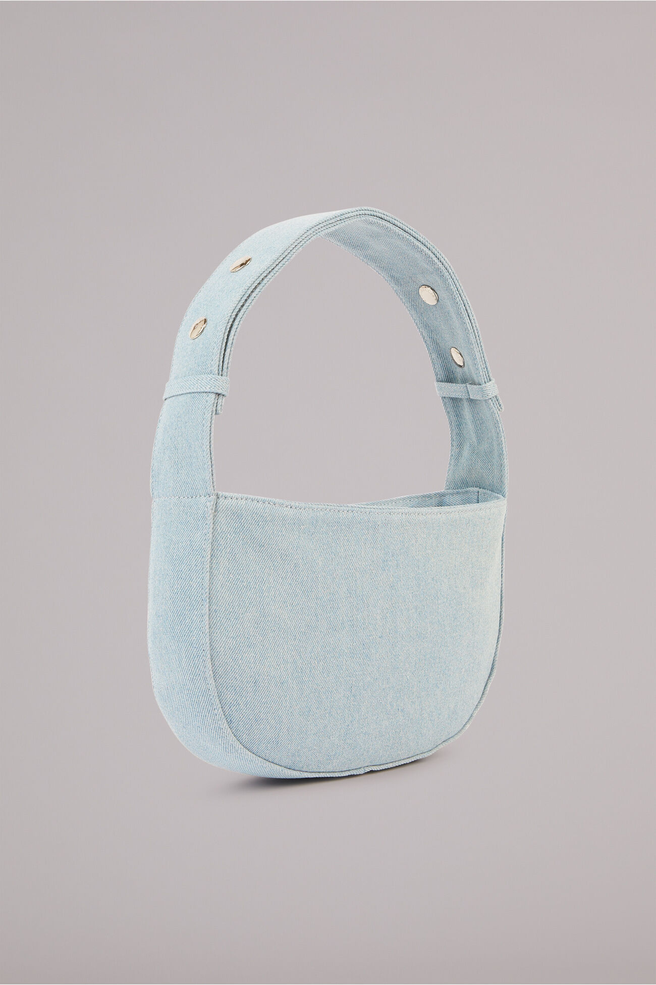 Angels Patch Denim Shoulder Bag Light Vintage