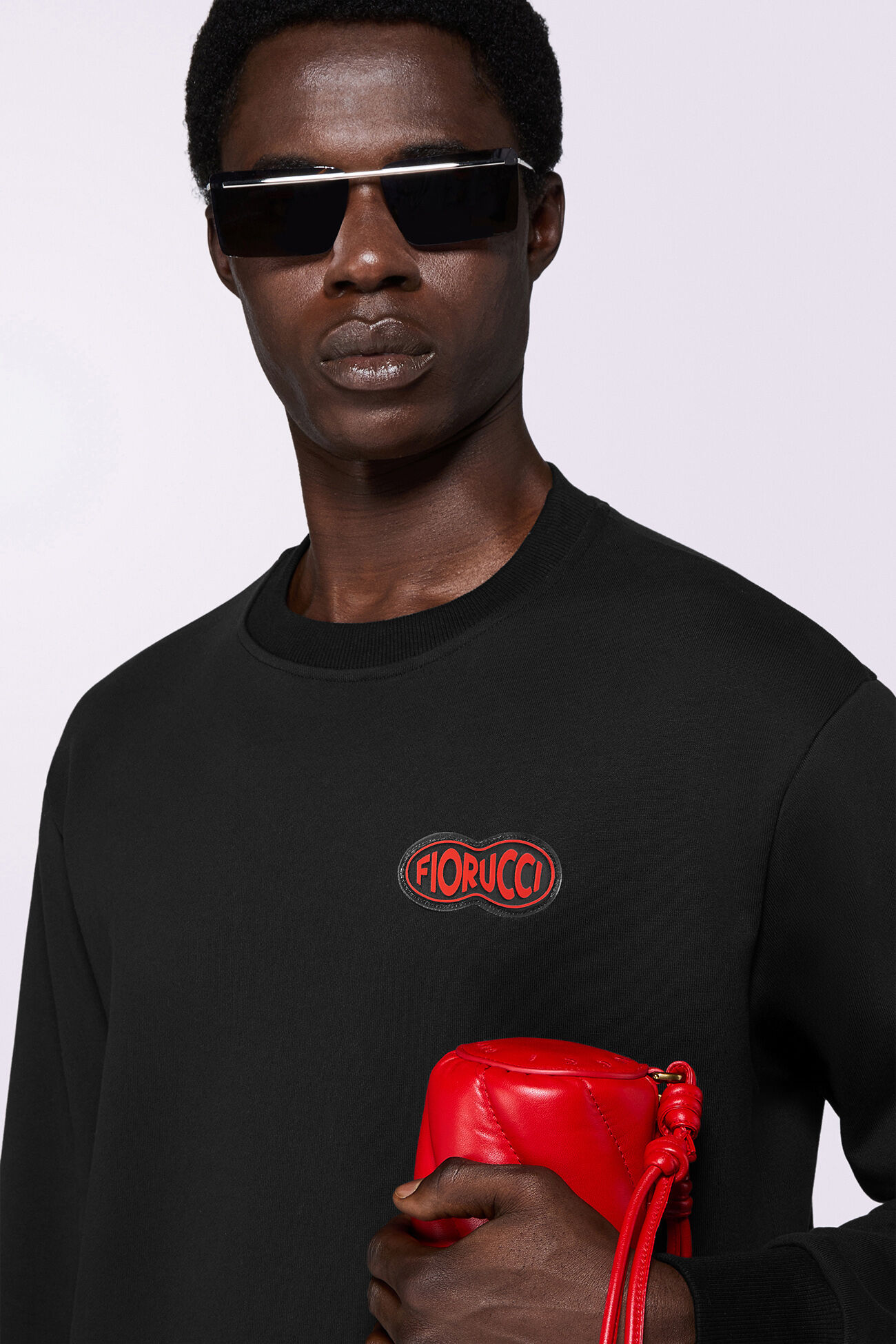 Fish Eye Logo Patch Regular Sweatshirt Black