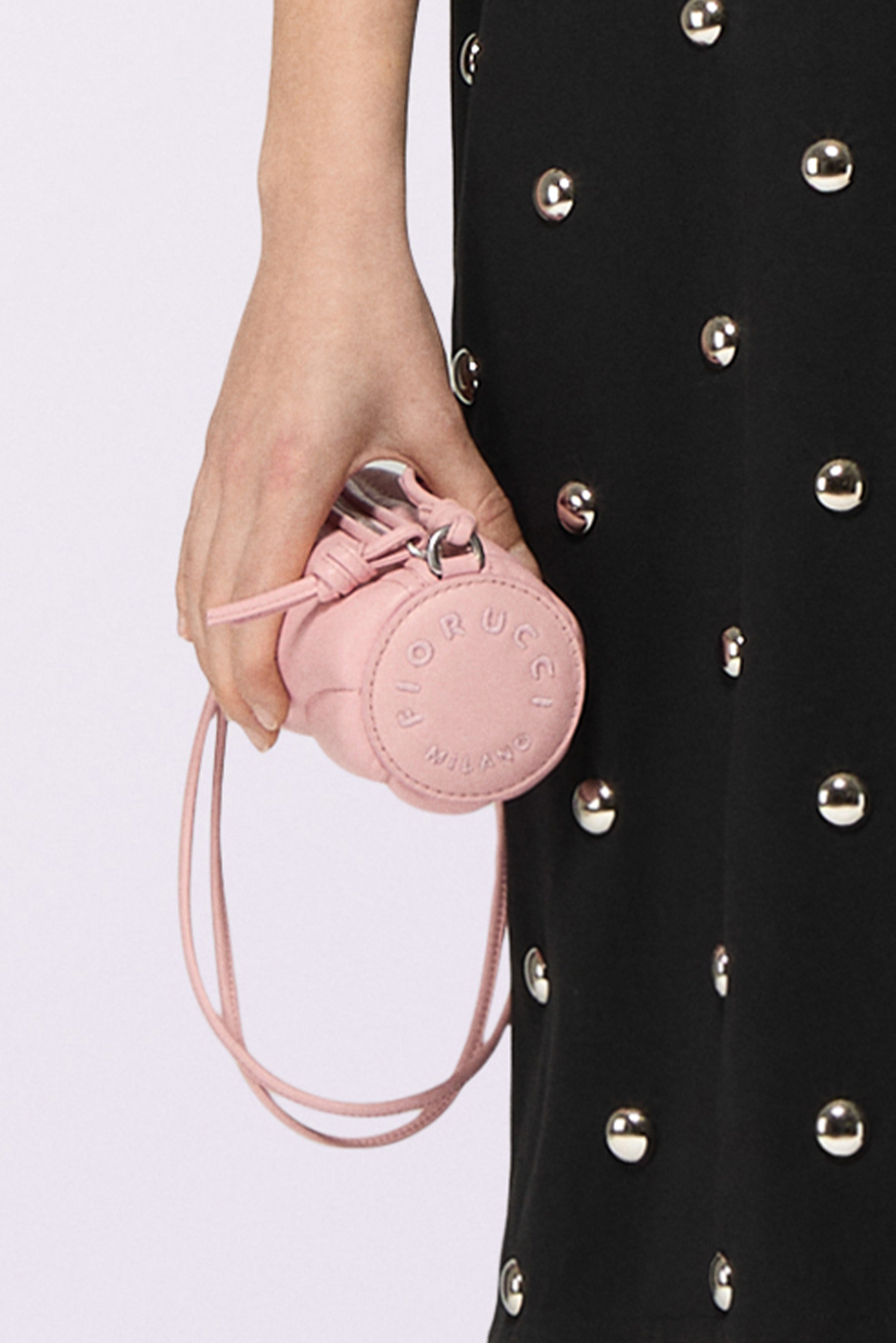 Mella Leather Micro Bag Pink