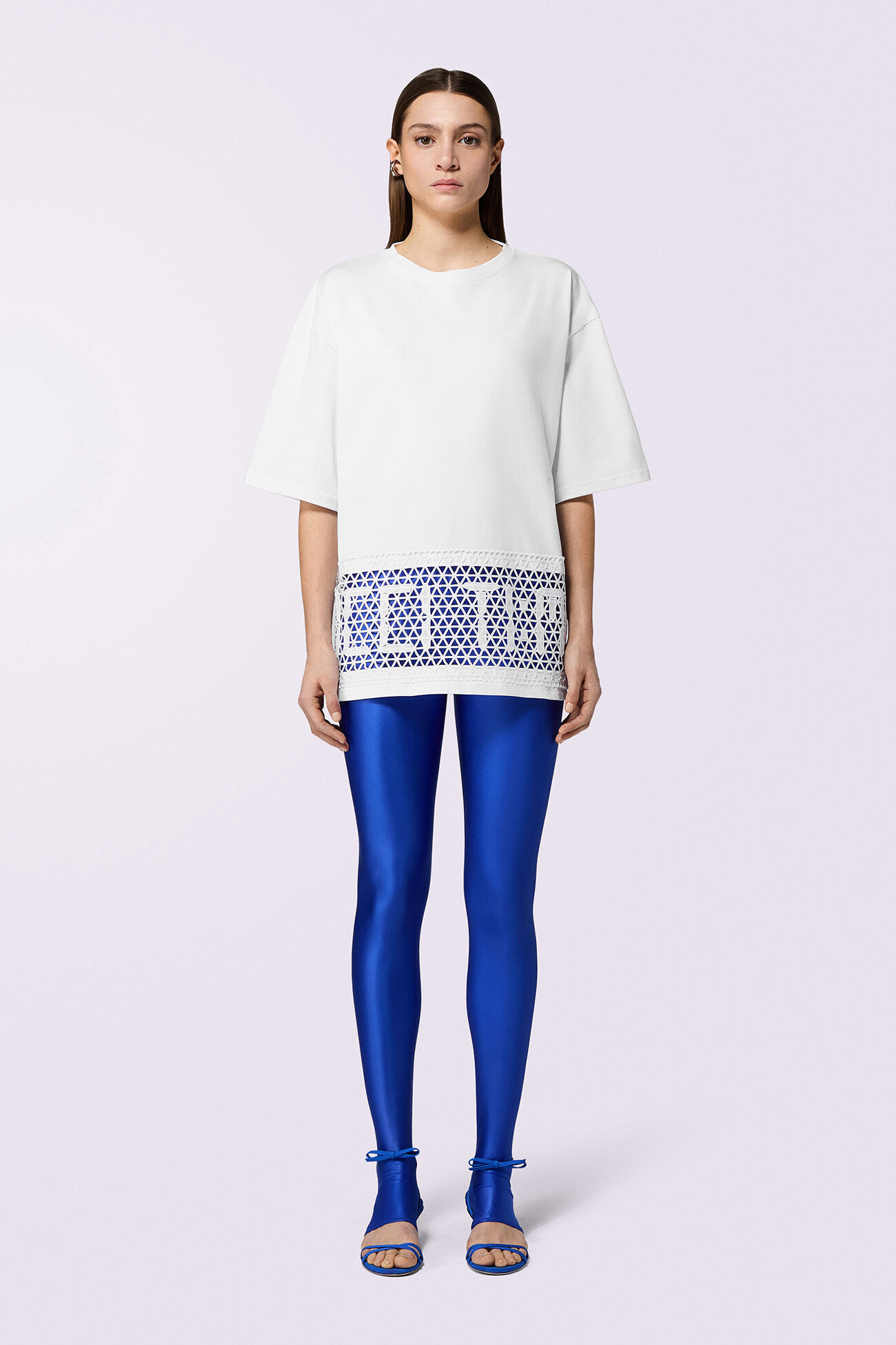 Semi-Footed Leggings Blue