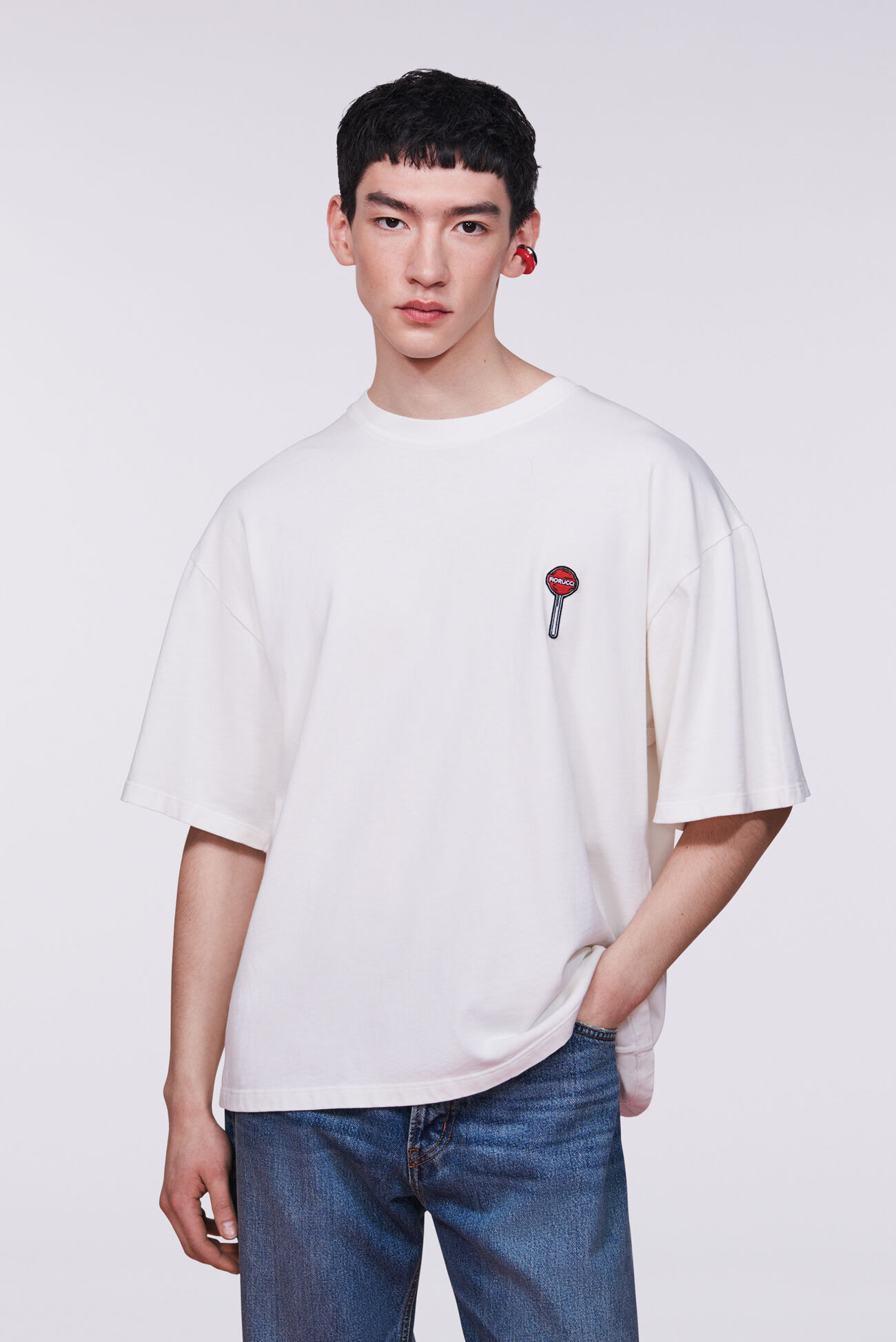 Lollipop Patch T-Shirt White