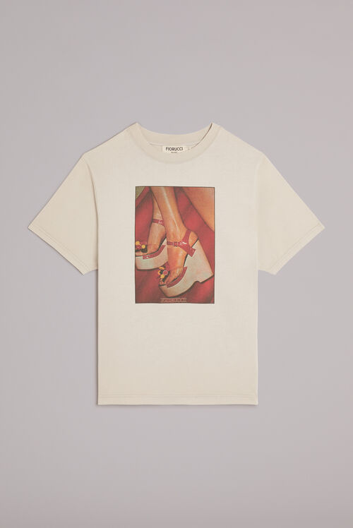 Unisex Graphic Heels T-Shirt Grey