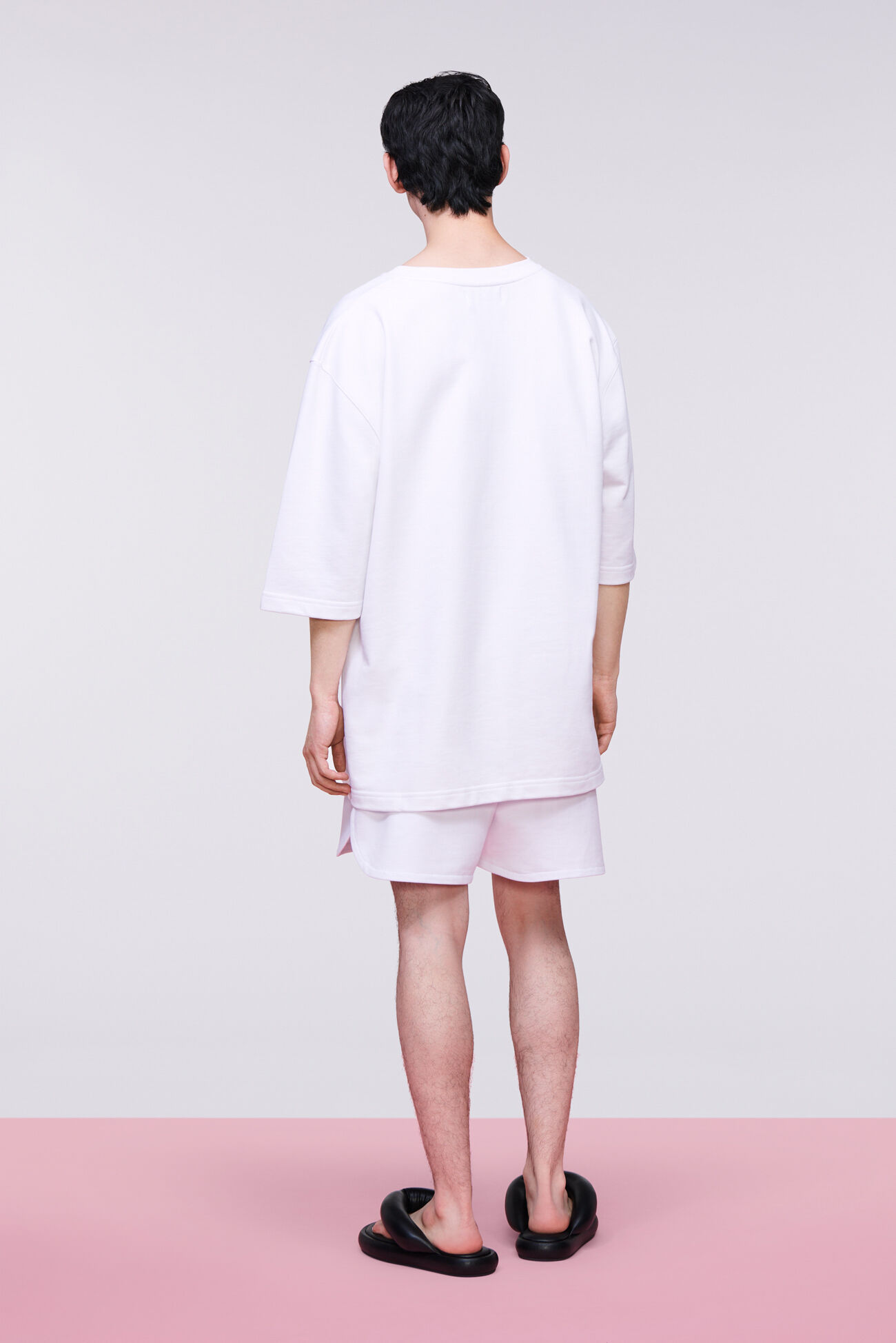 Unisex Embroidered Shorts White