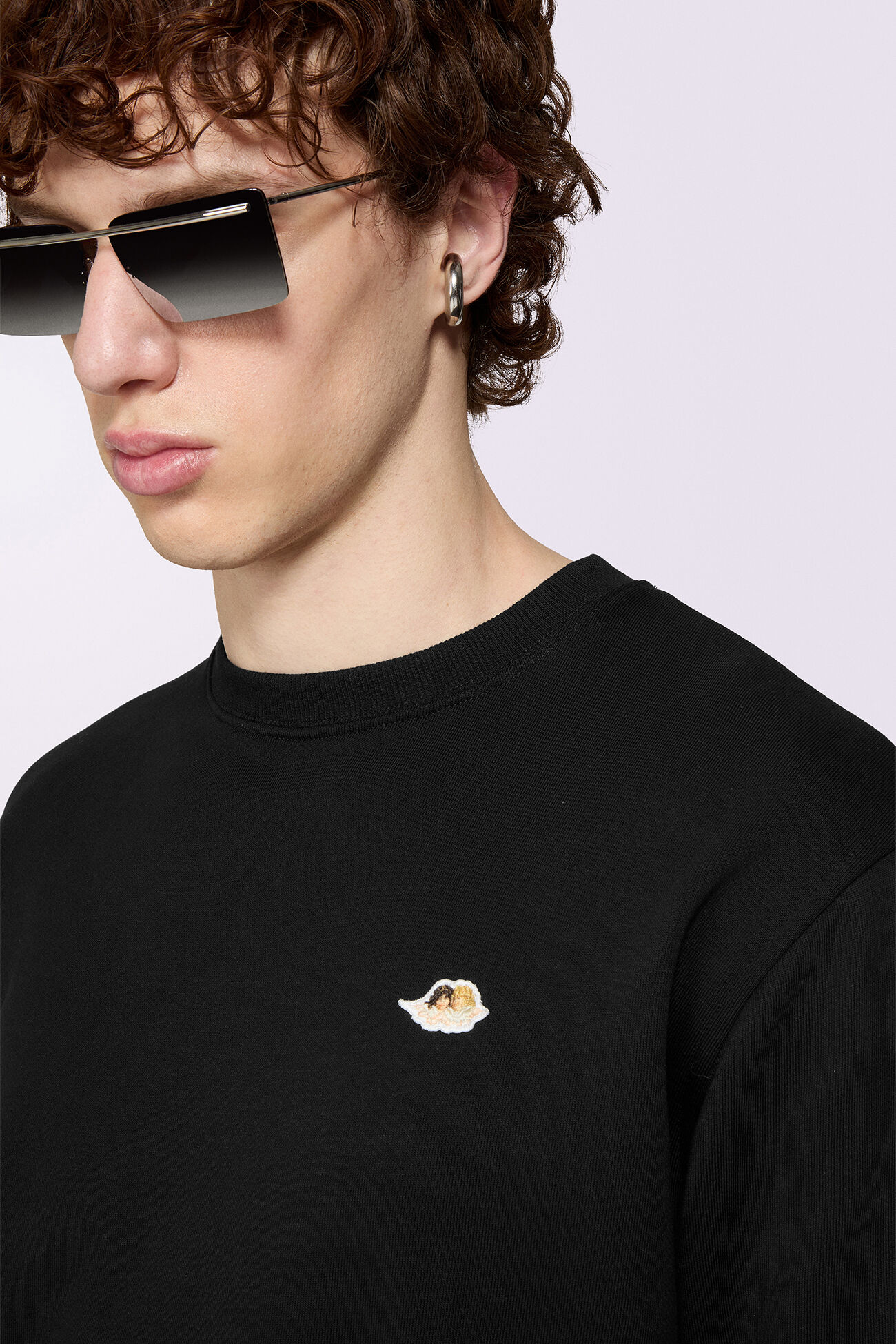 Angels Patch Sweatshirt Black