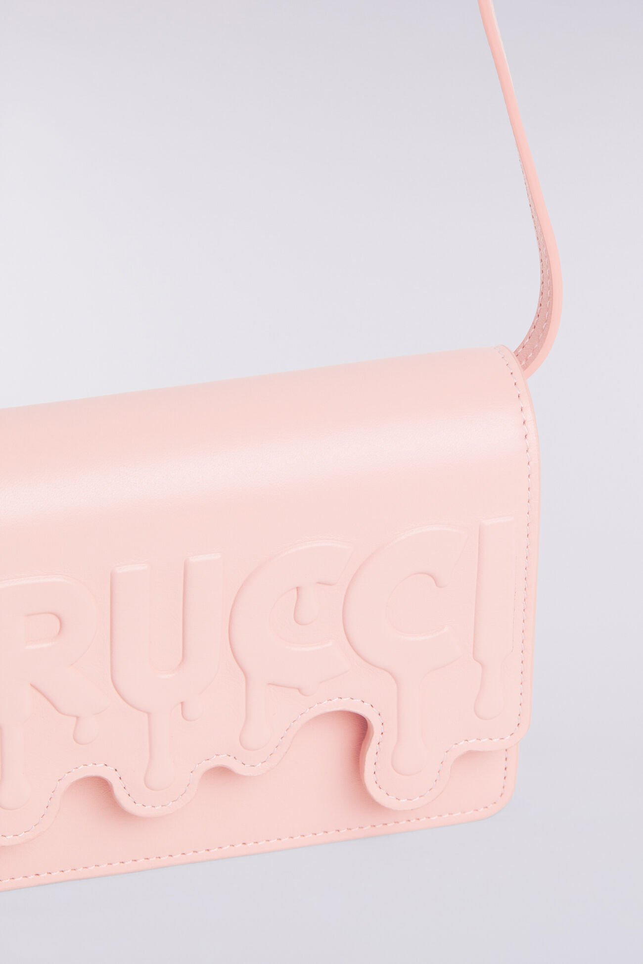 Melted Leather Bag Pink
