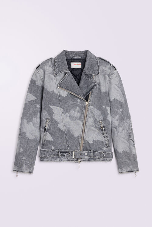 Unisex Angels Denim Jacket Black