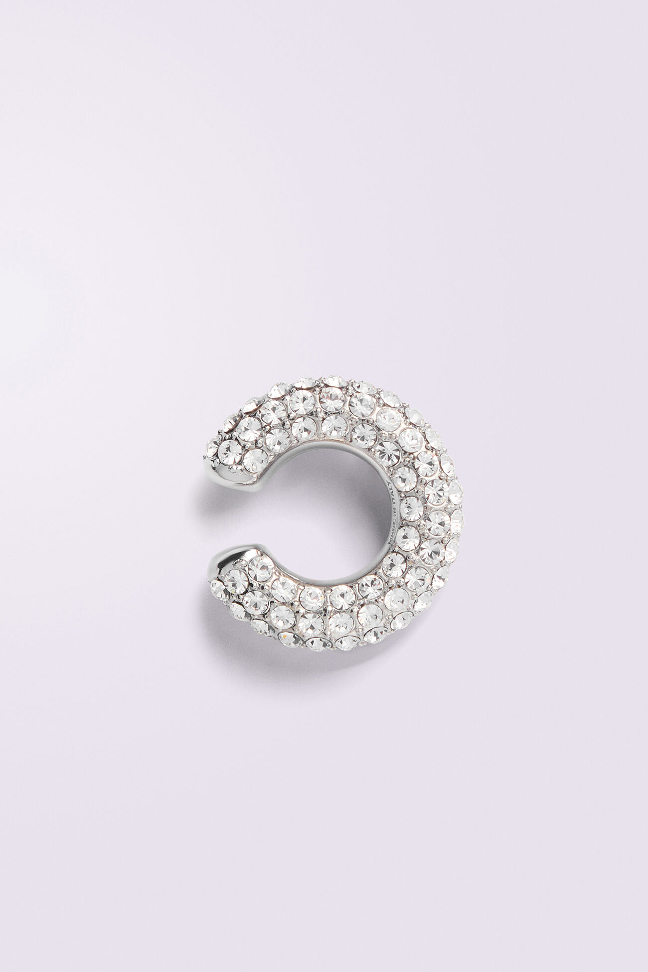 Crystal Ear Cuff Silver