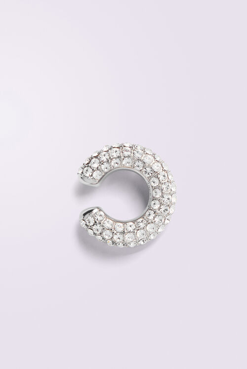 Crystal Ear Cuff Silver