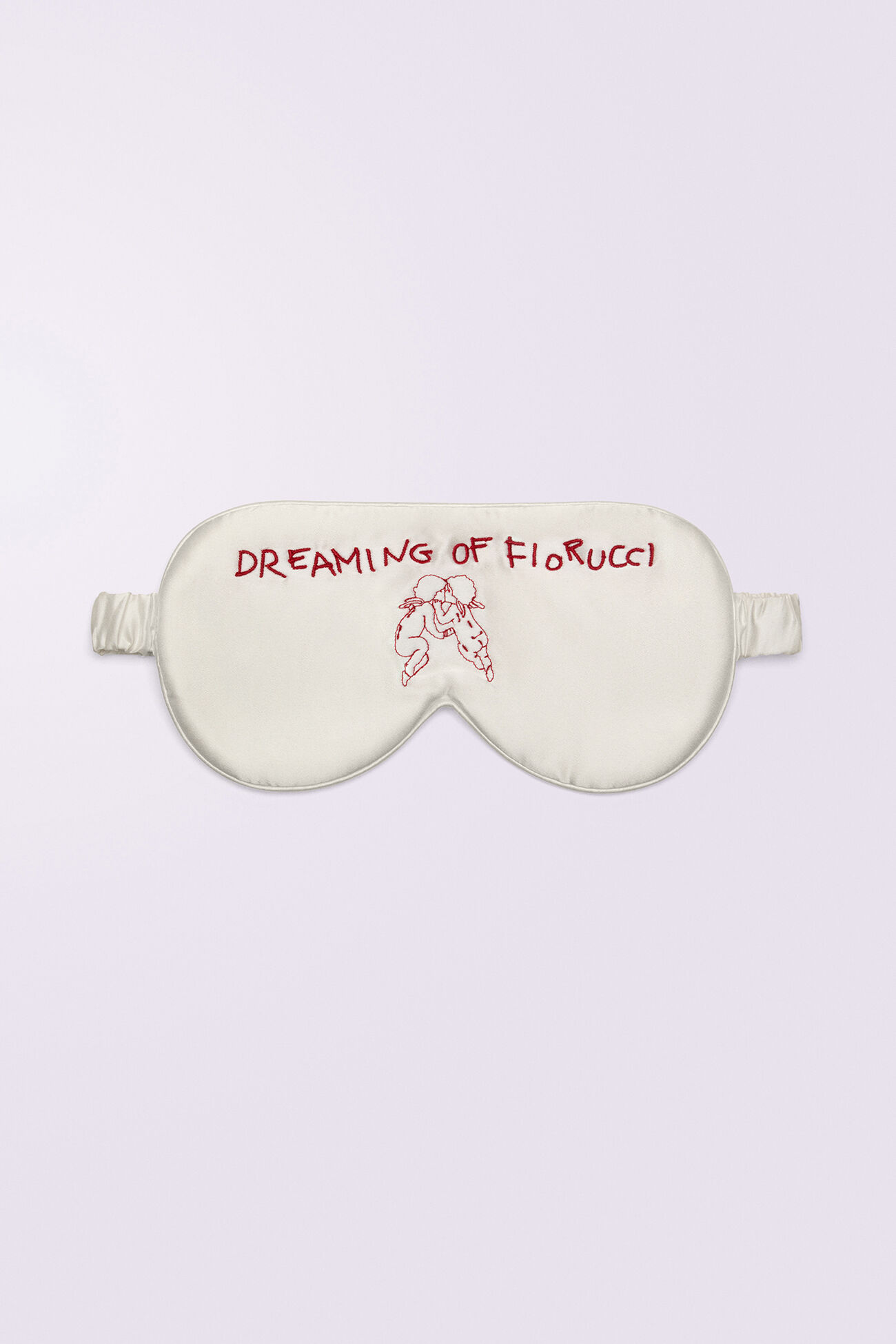 Angels Satin Eye Mask White