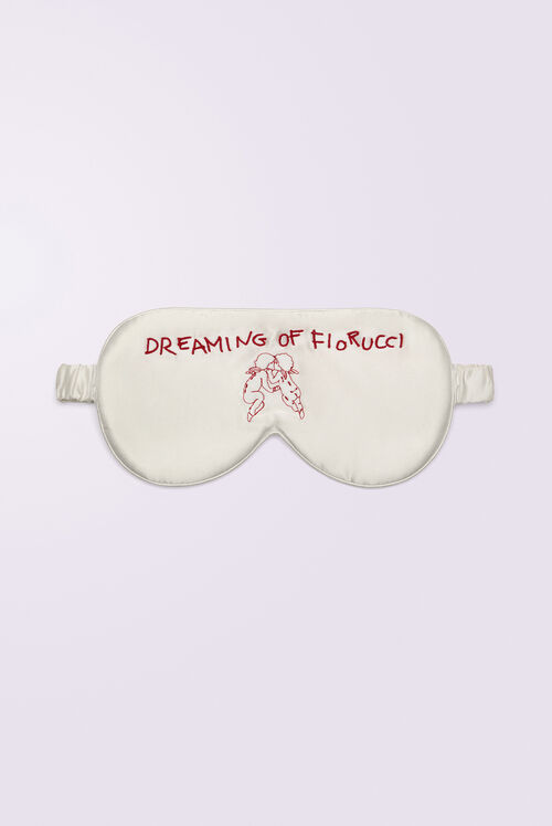 Angels Satin Eye Mask White