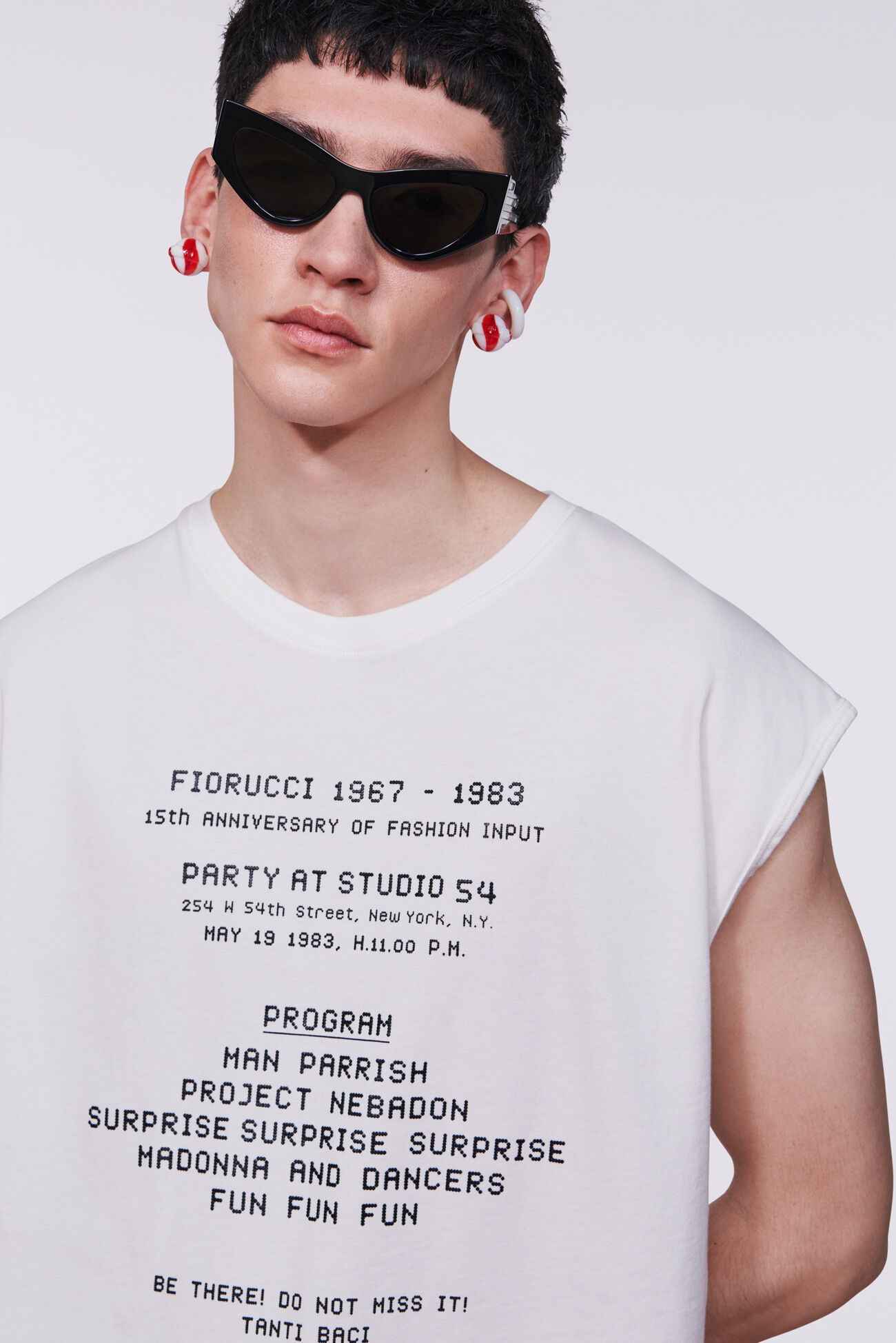 Invitation Graphic Tank Top White