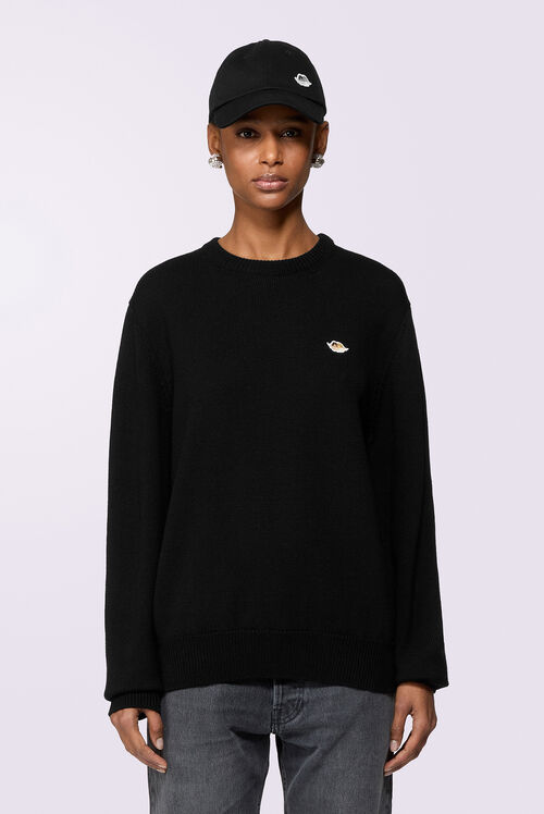 Angels Patch Knit Jumper Black