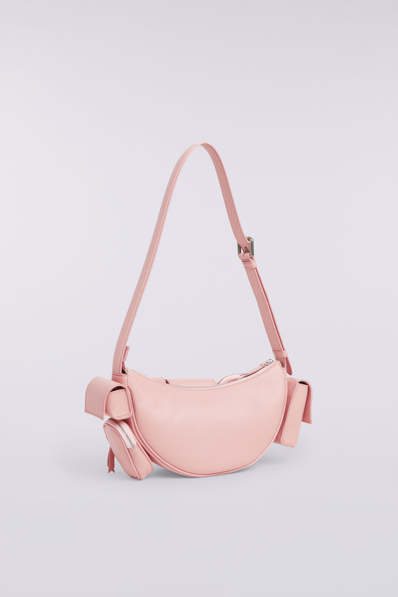Super Pocket Leather Bag Pink