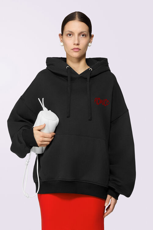 Cherry Mouth Hoodie Black