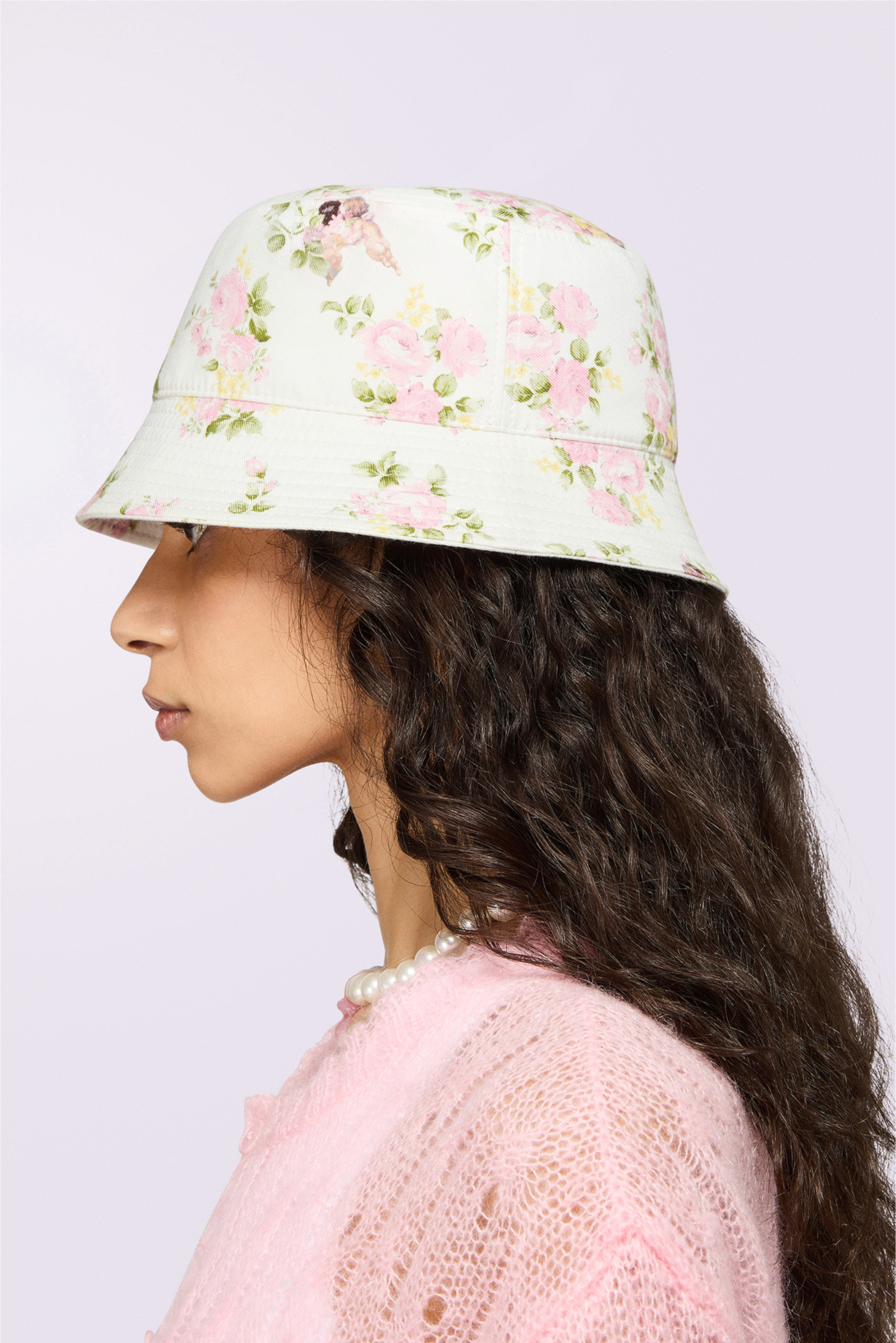 Floral Angel Bucket Hat Multi
