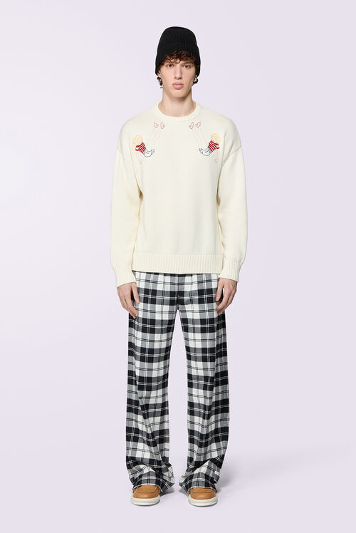Pin Up Knit Jumper Off White