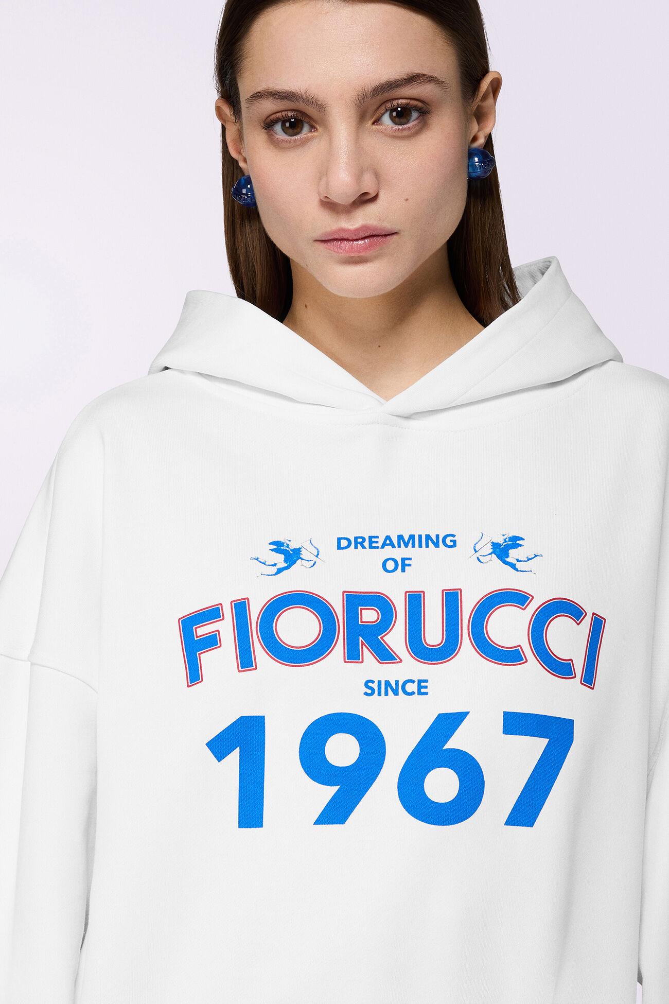 Dreaming 1967 Crop Hoodie White
