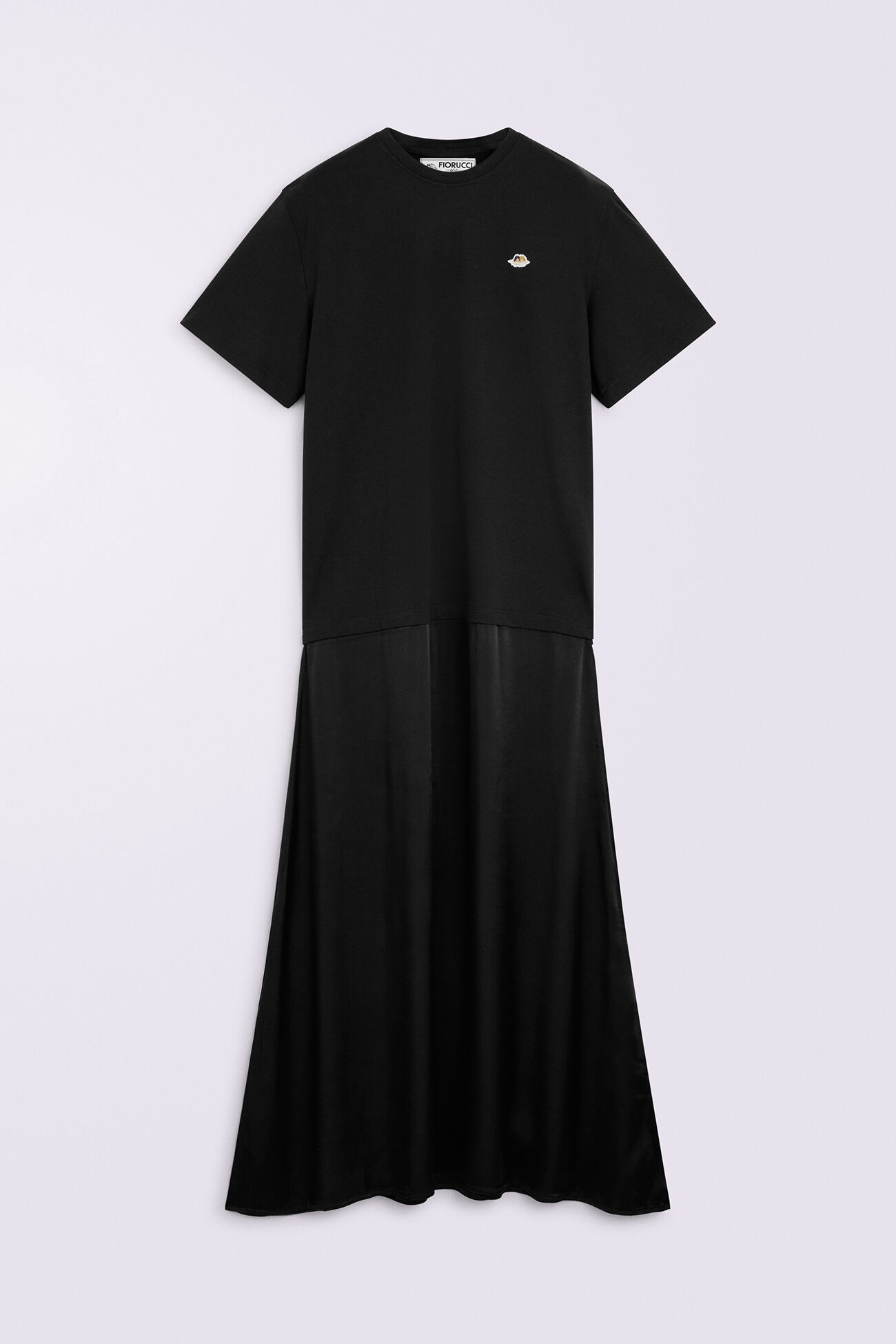 Angels Patch Jersey Maxi T-Dress Black