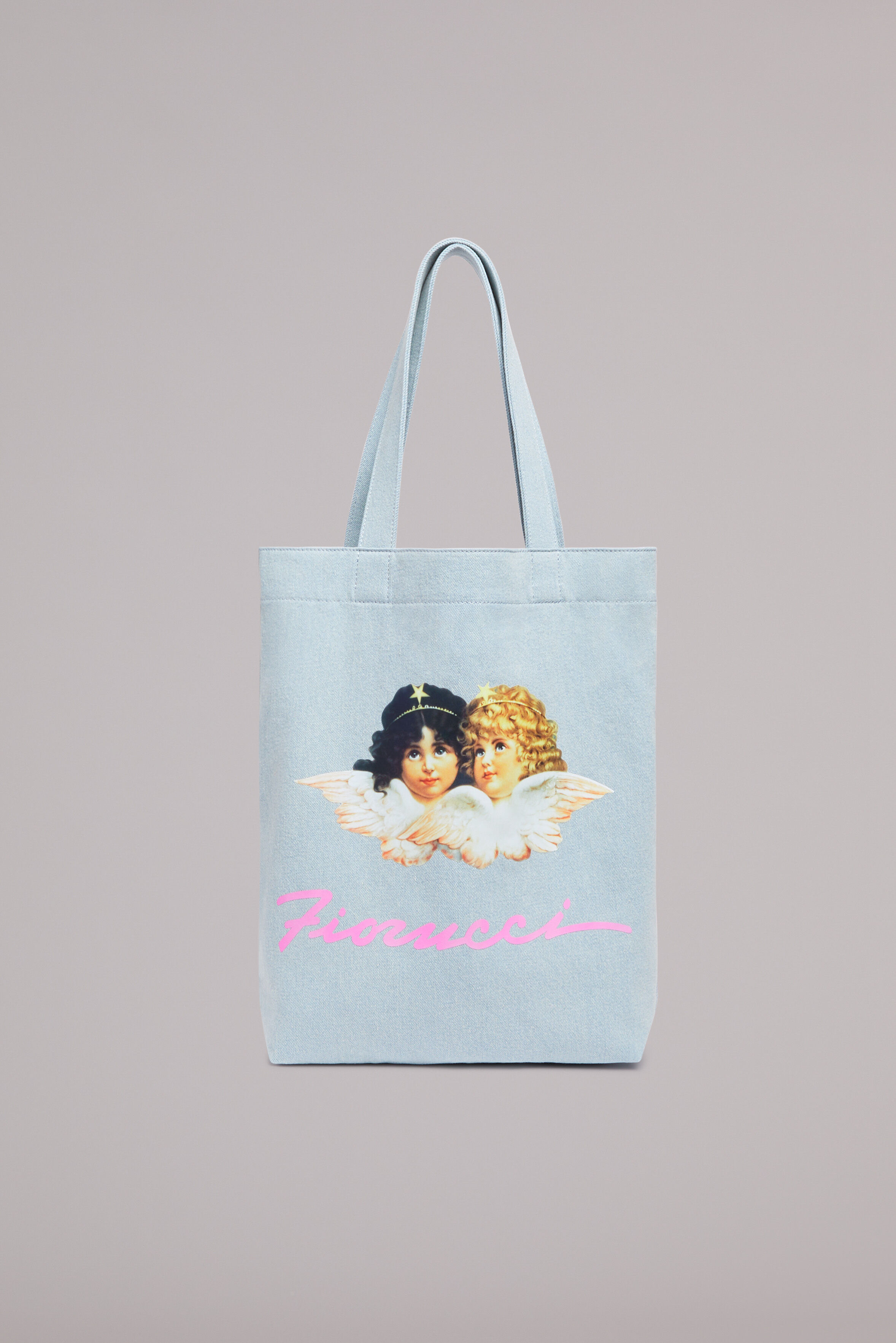 Angels Squiggle Logo Tote Bag Blue