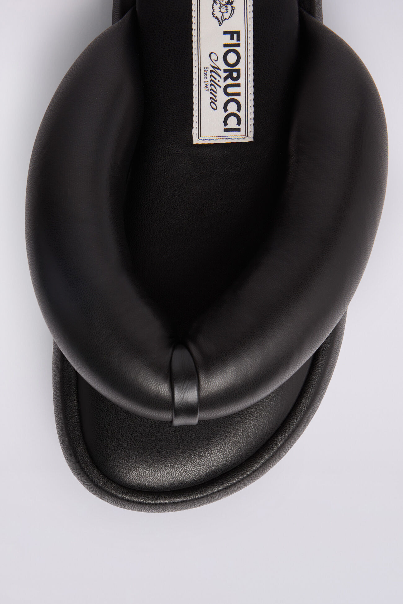 Vegan Leather Fluff Flops Black