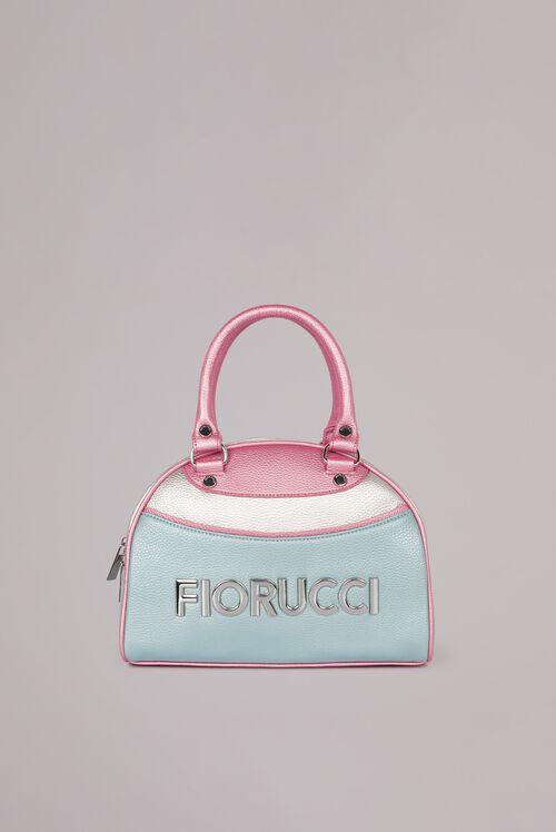 Fiorucci Tote Bag in Towelling with Oranges Logo Pocket-Pink
