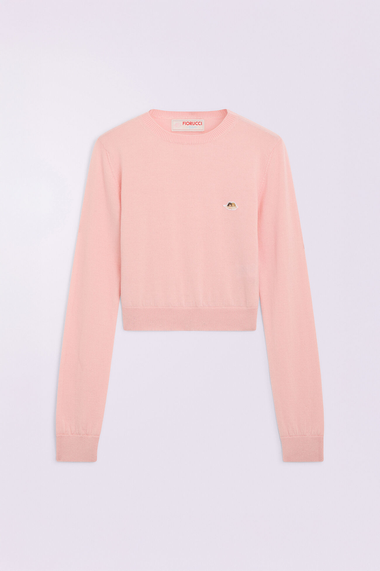 Angels Patch Knit Jumper Pink