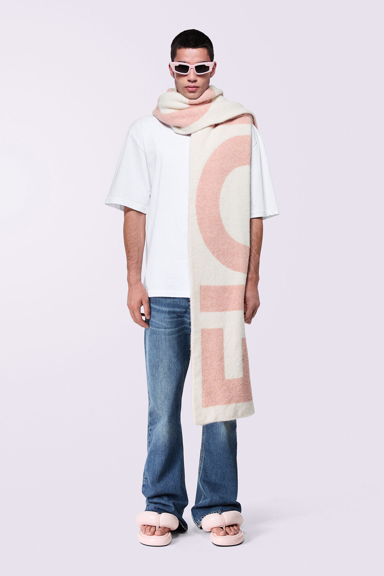 Logo Scarf Pink