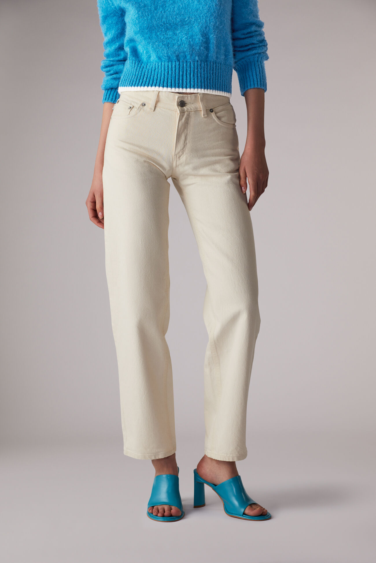 Angels Patch Jeans Cream