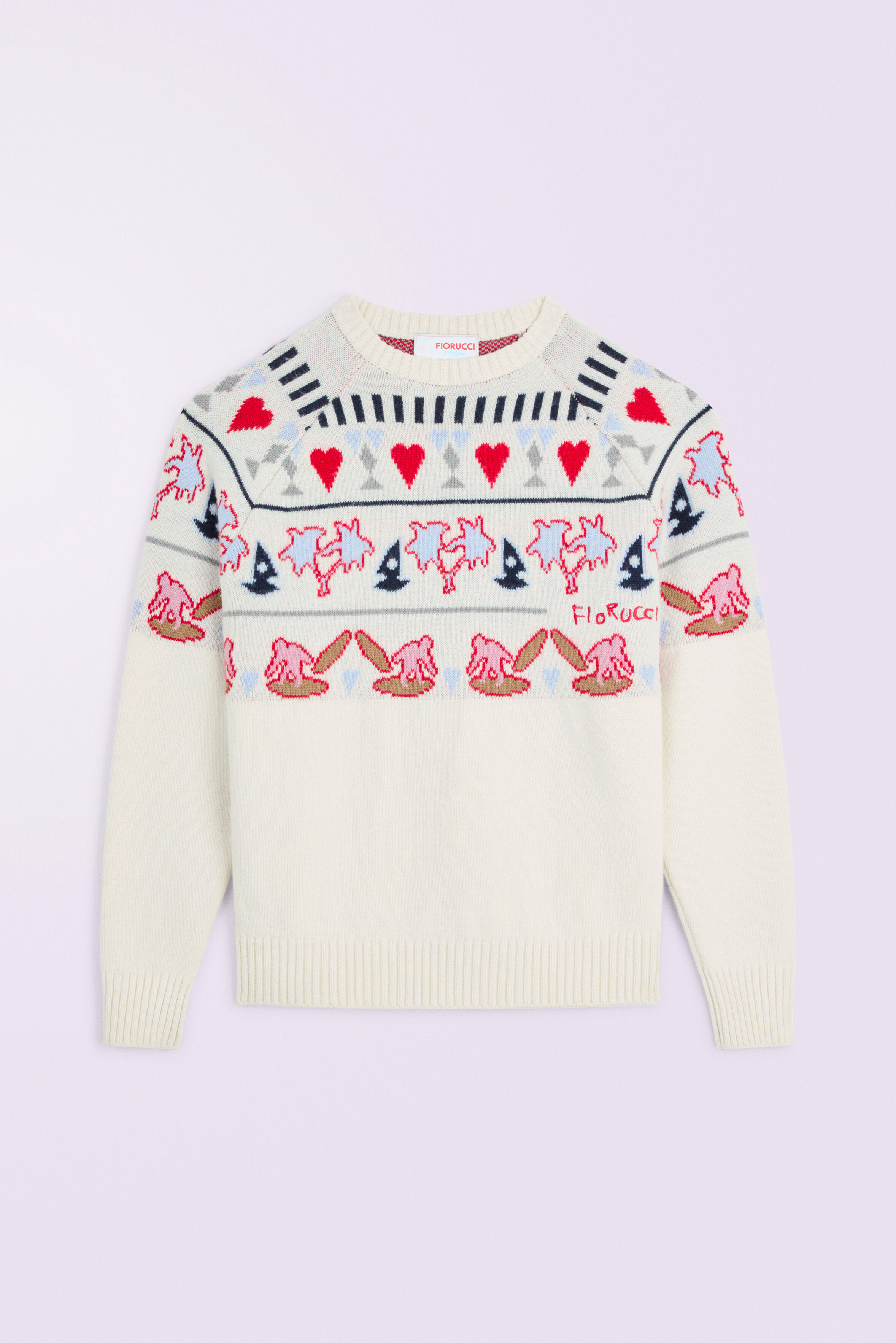 Tropical Fair Isle Jumper Cream