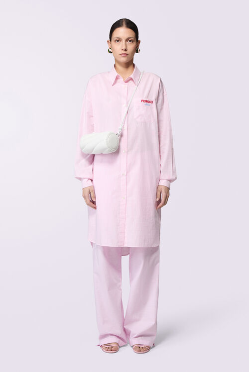 Gingham Logo Trousers Pink