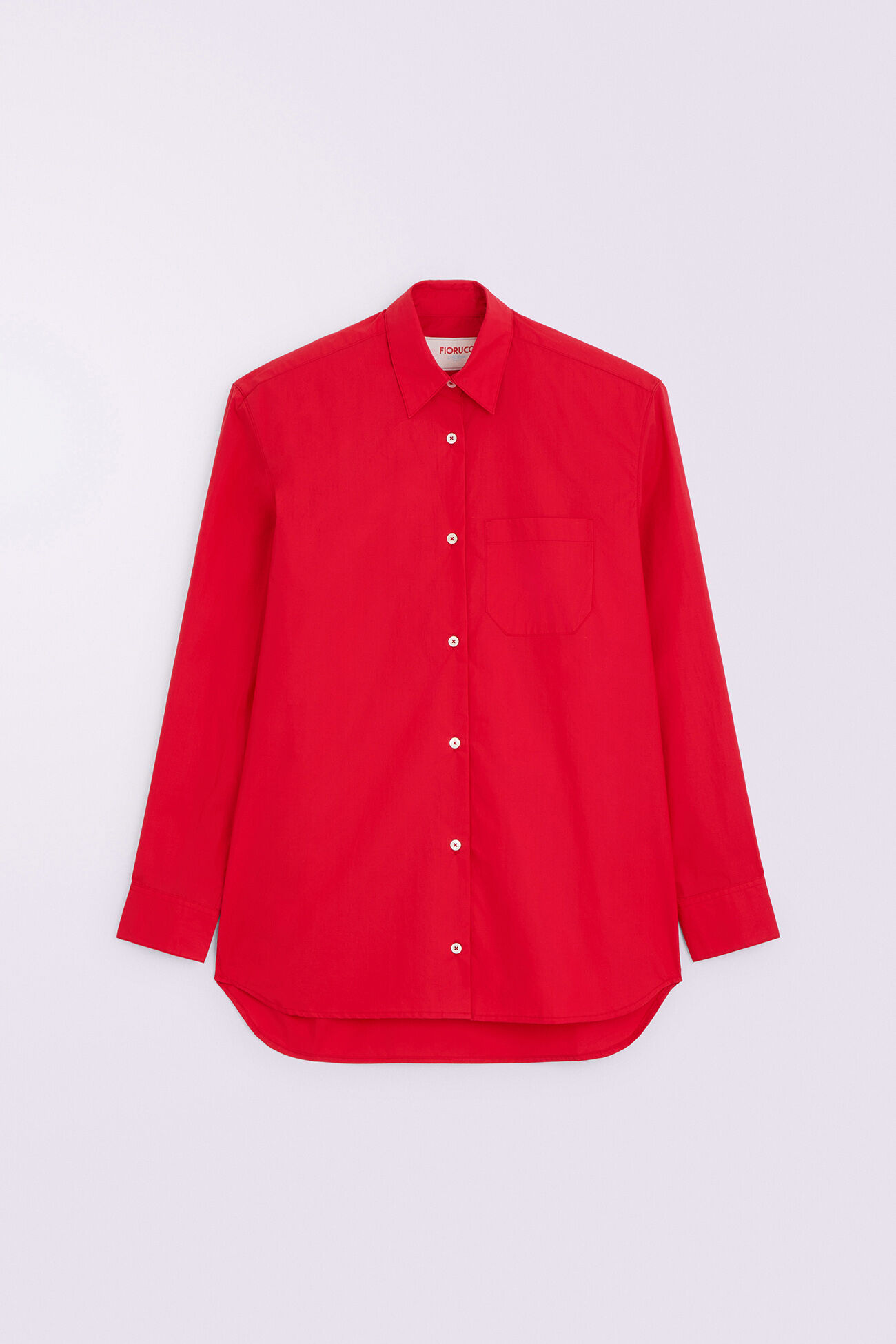 Embroidered Padded Shirt Red
