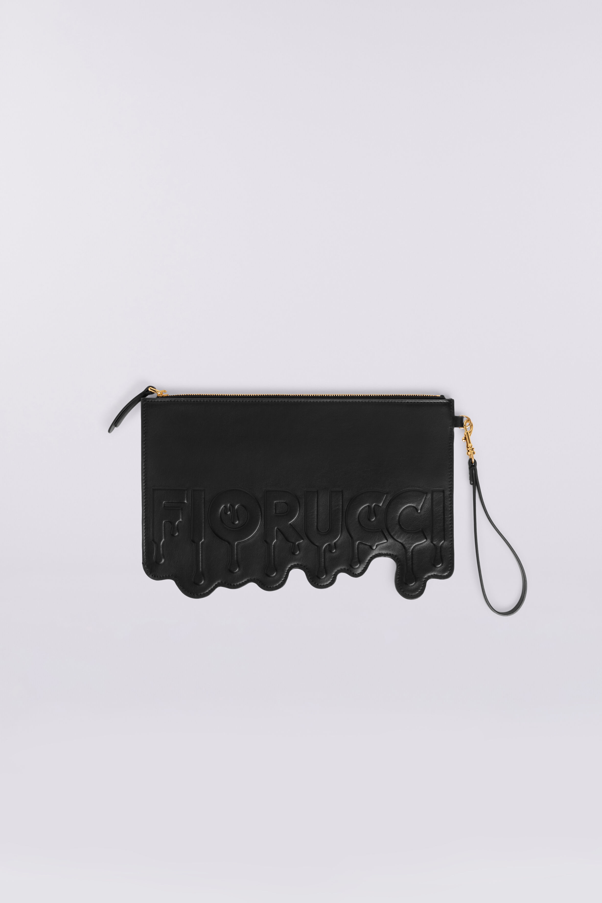Melted Leather Pouch Black