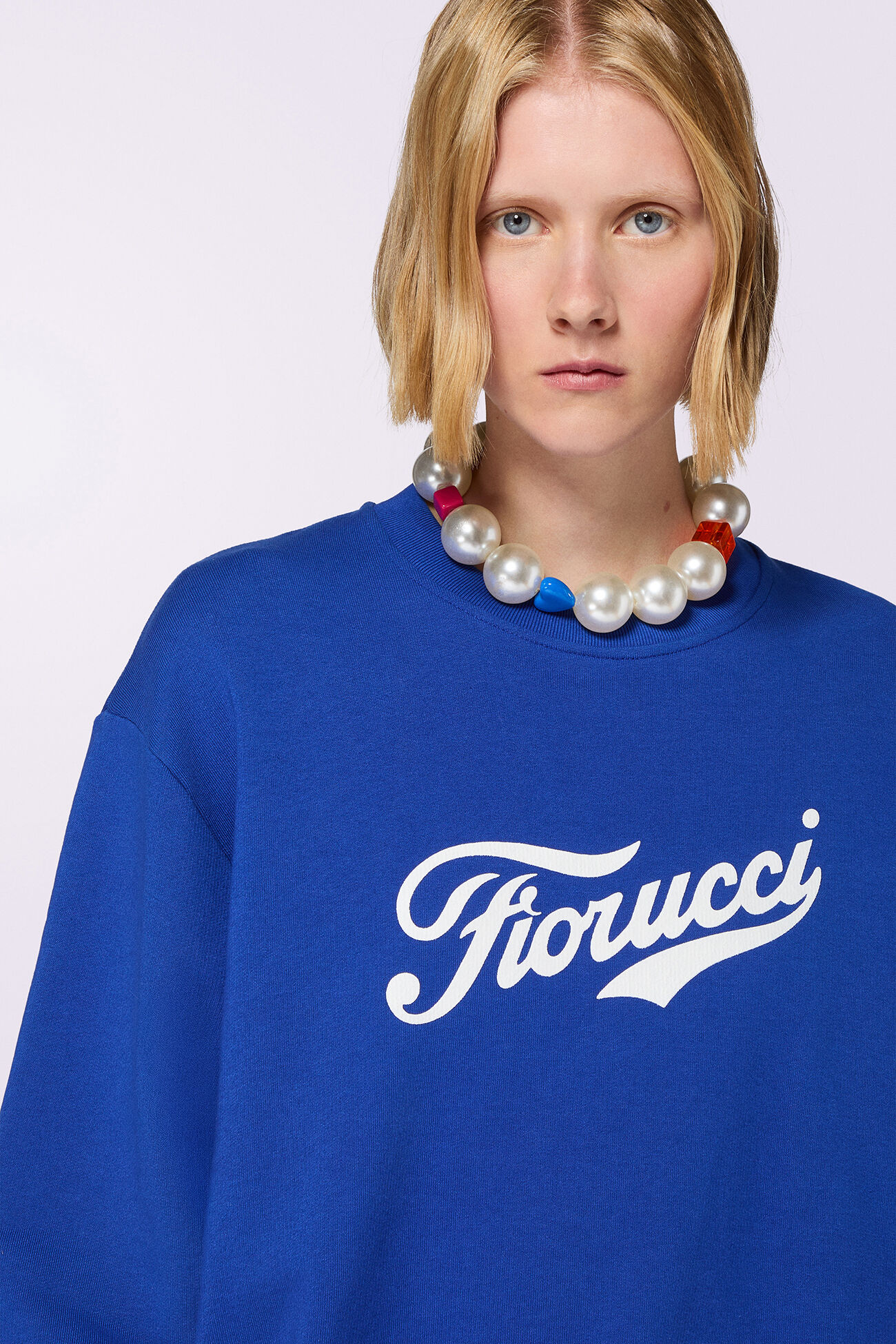 Varsity Logo Regular Sweatshirt Blue