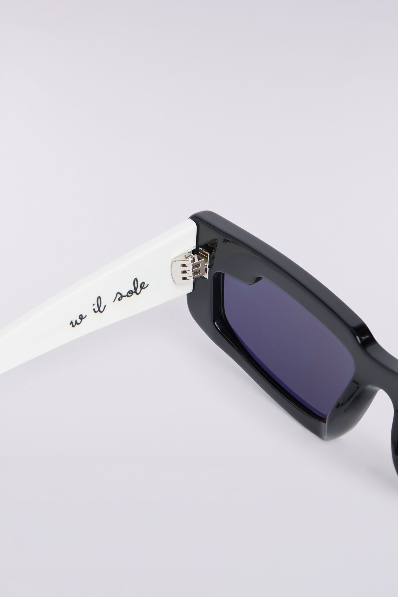 Rectangular Wing Sunglasses White