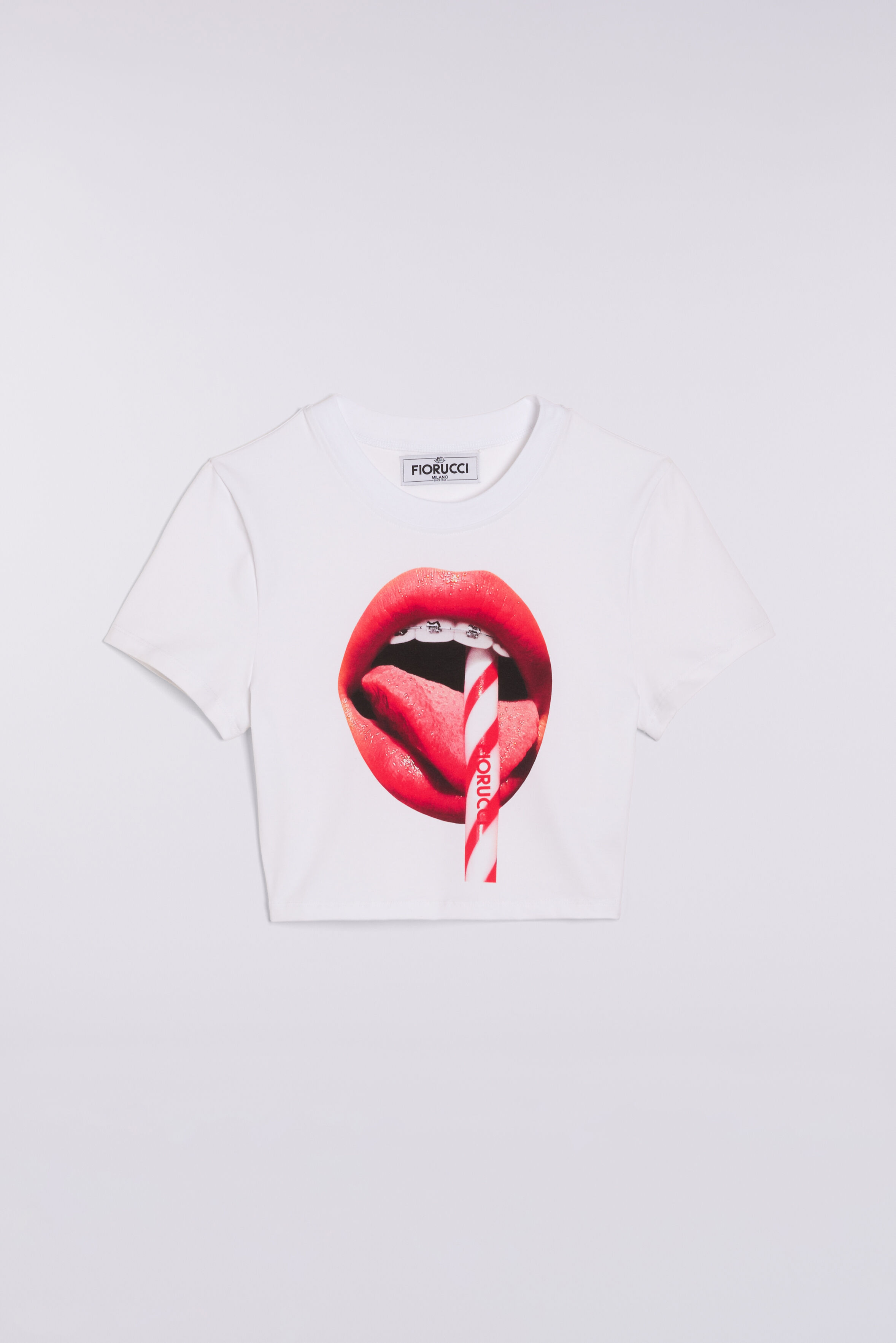 Mouth Graphic Baby T-Shirt White