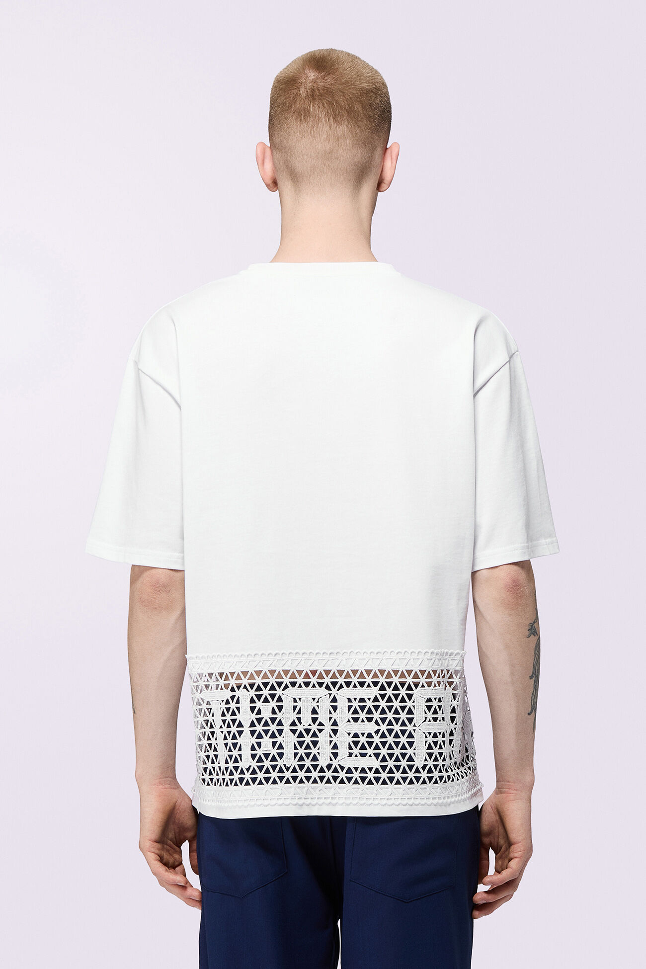 Time Lace T-Shirt White