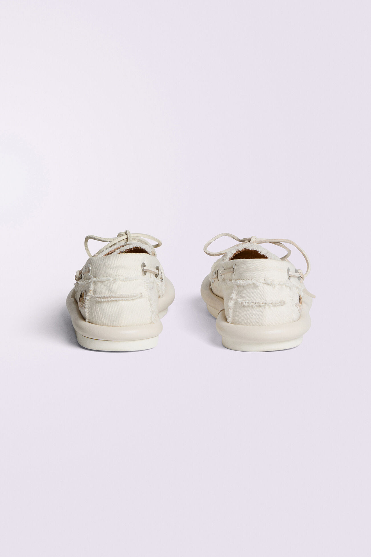 Men's Angels Patch Boat Shoes White