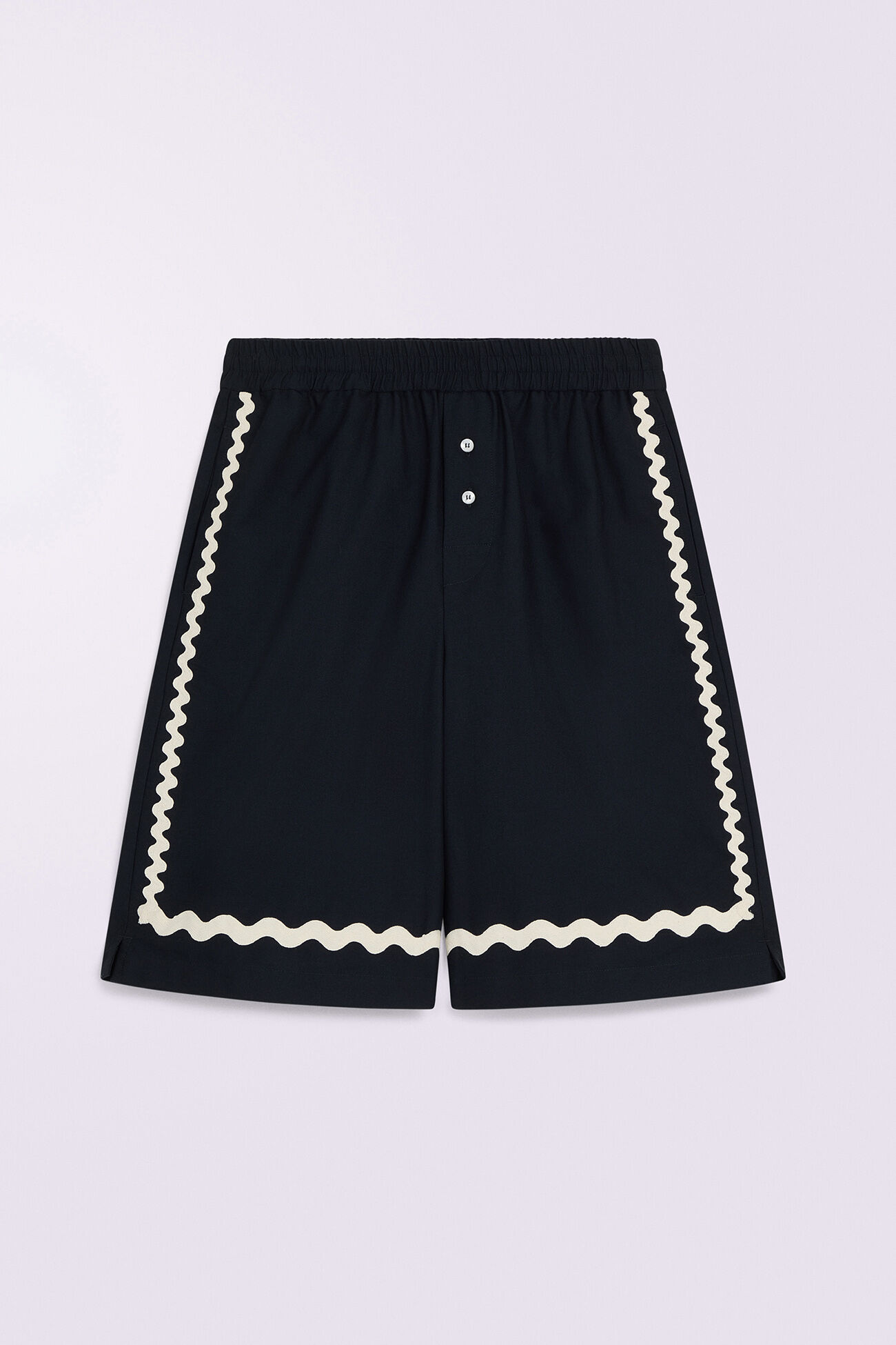 Embroidered Shorts Navy