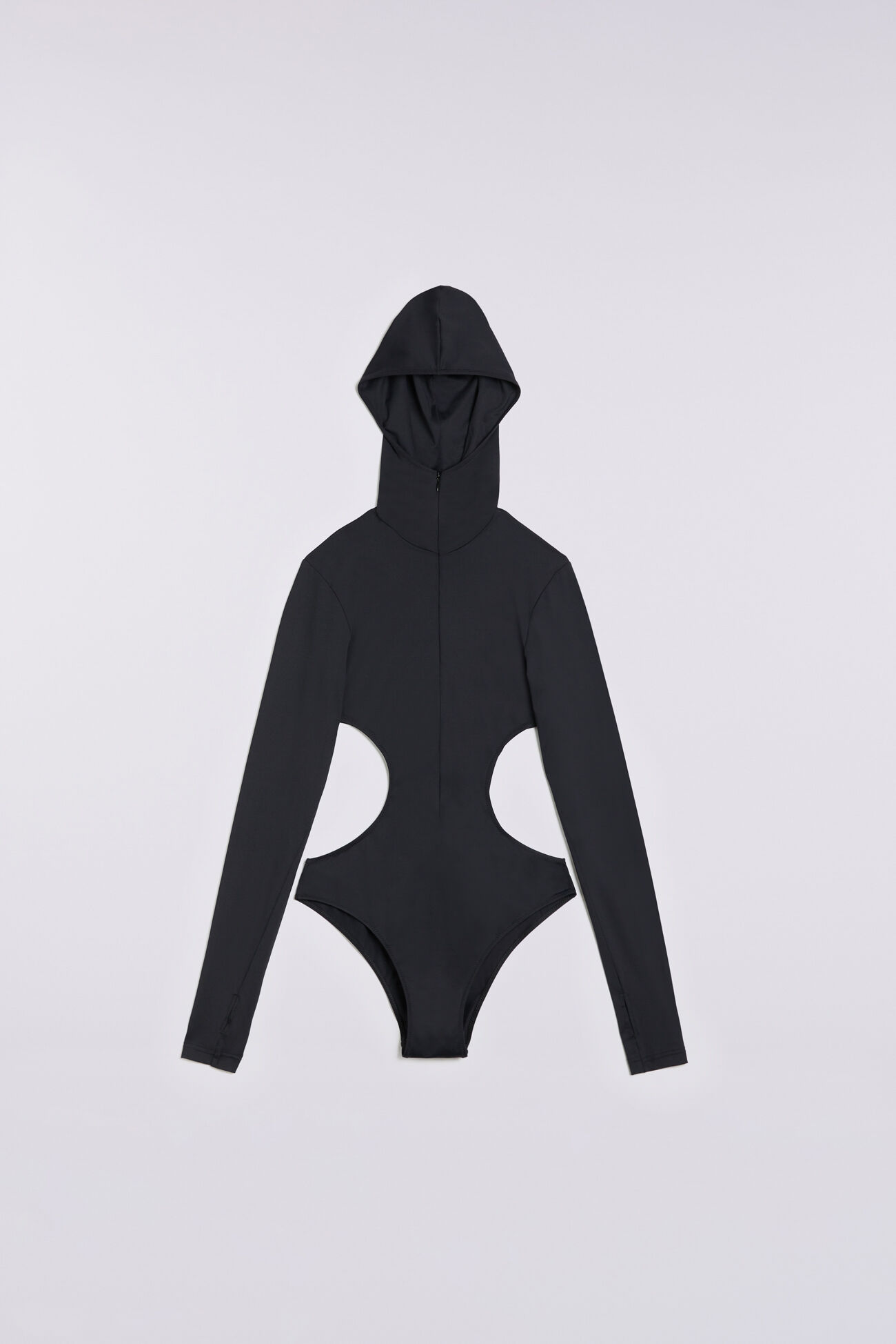 Hooded Bodysuit Black