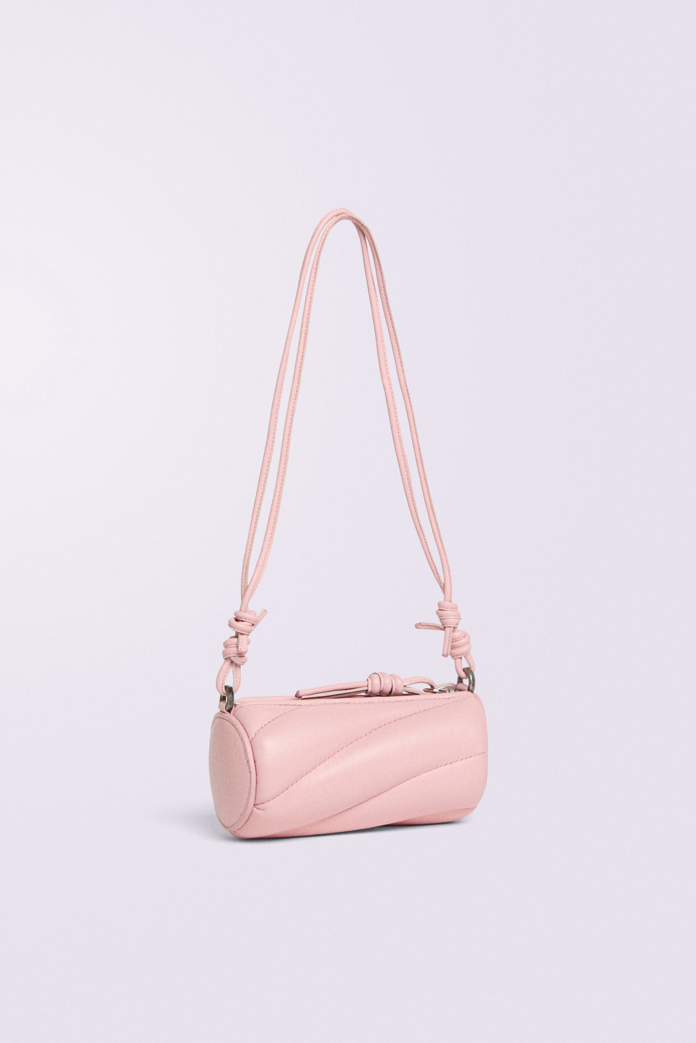 Mella Leather Micro Bag Pink