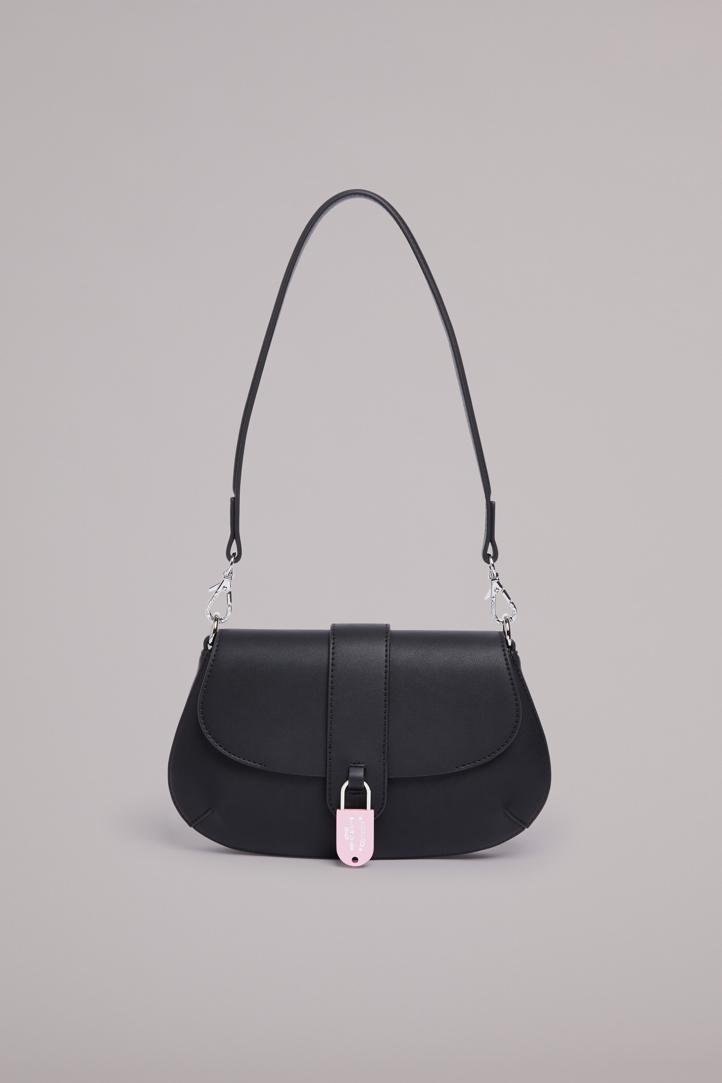Safety Lock Shoulder Bag Black
