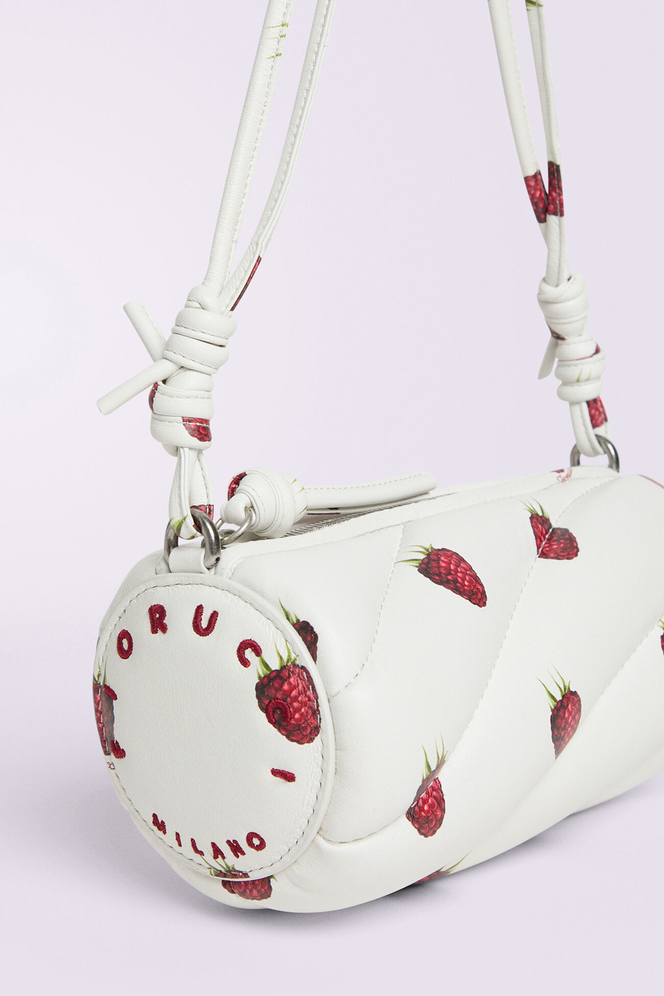Fiorucci Official Online Store Mella Leather Mini Bag White Fiorucci