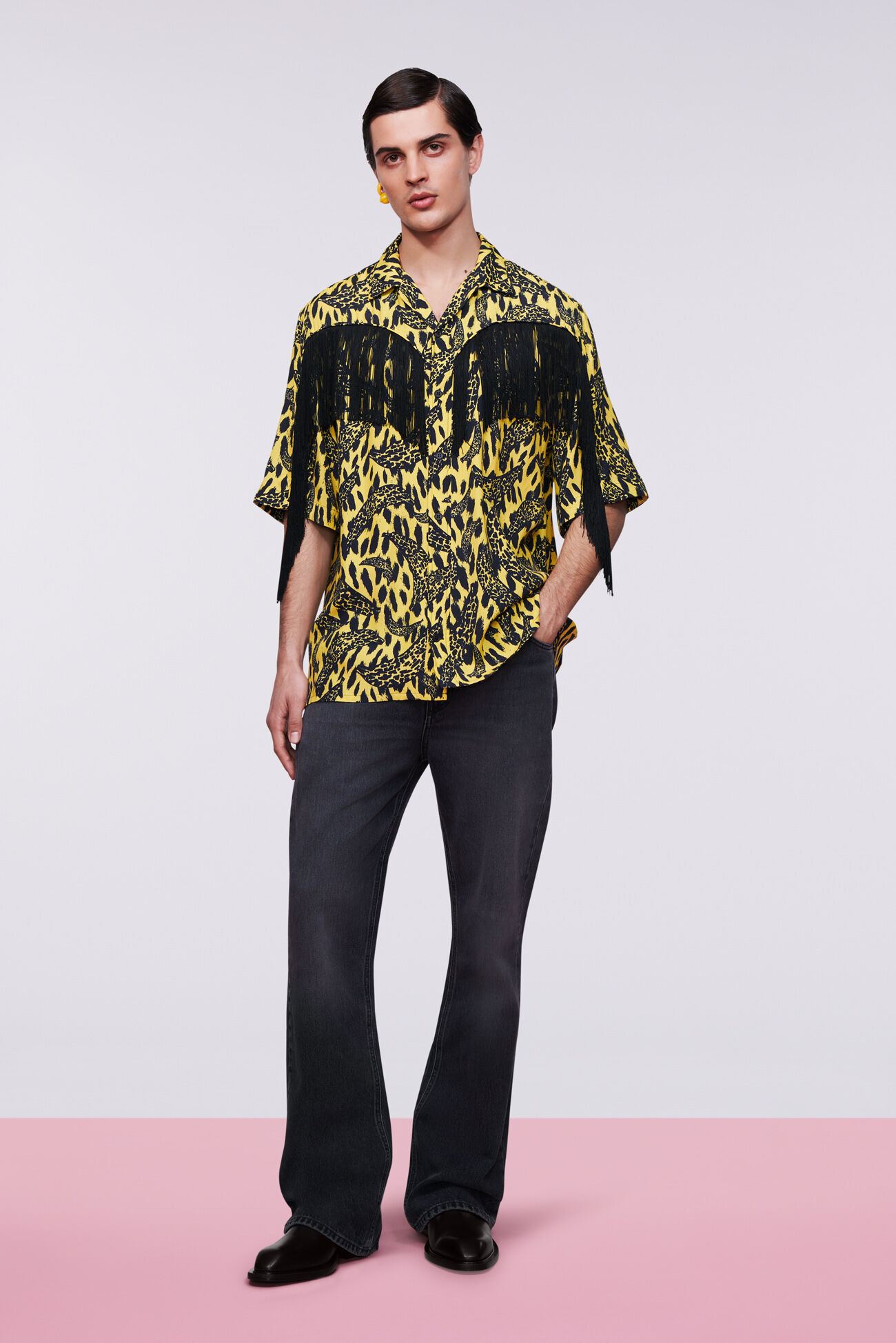 Banimalier Fringe Shirt Yellow