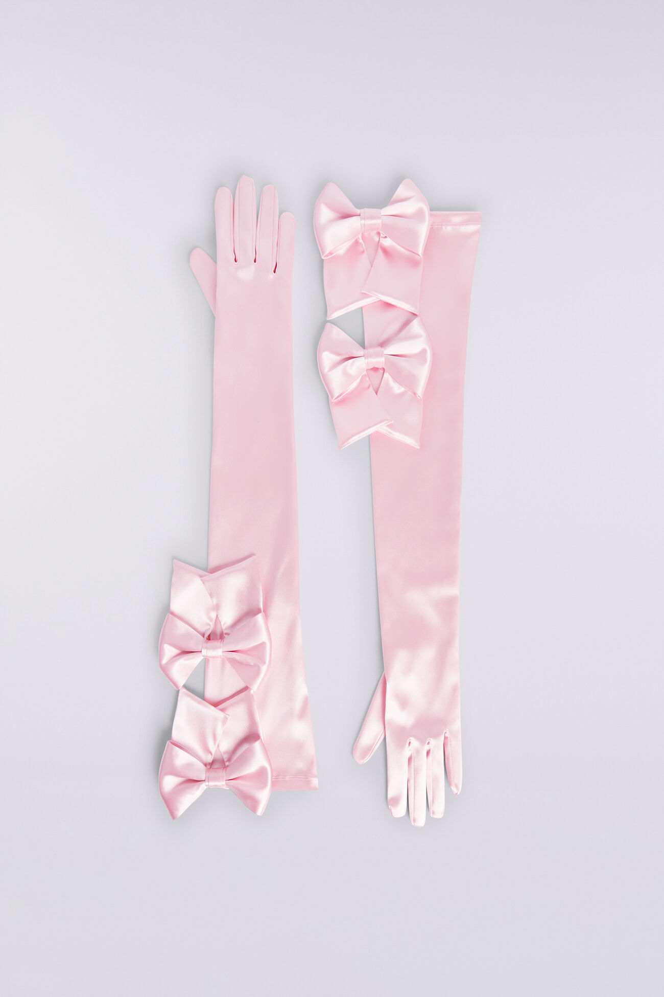 Bow Gloves Pink