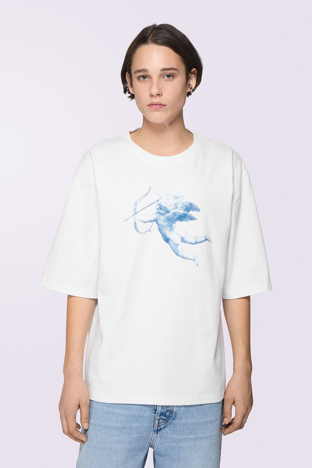 Unisex Cupid Graphic T-Shirt White