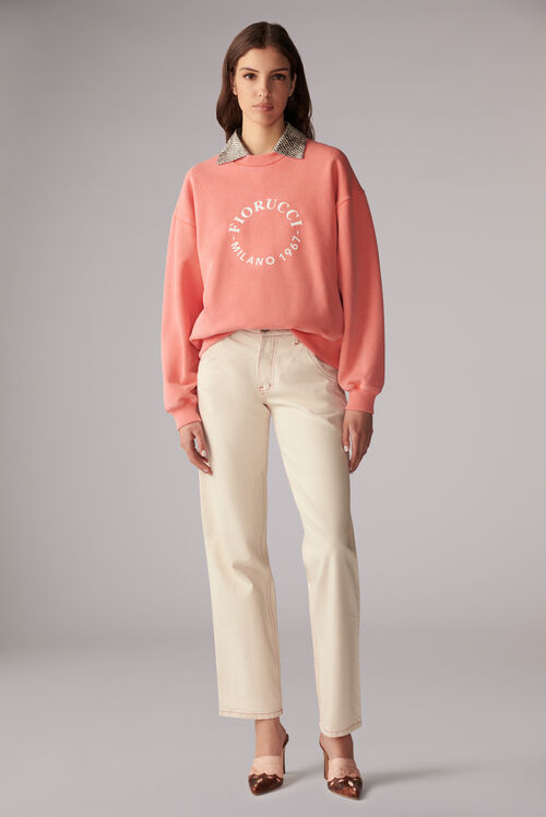 Milano Stamp Sweatshirt Washed Red