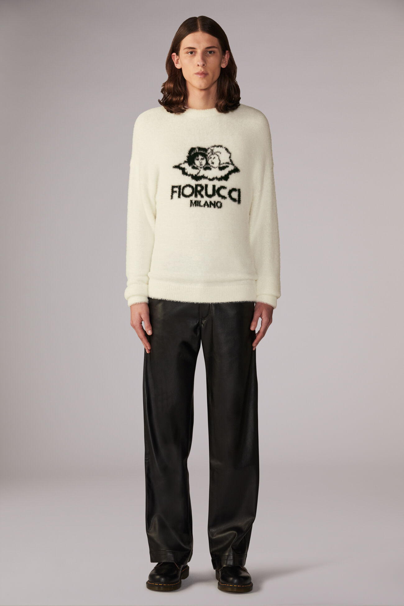 Unisex Milano Angels Knit Jumper White